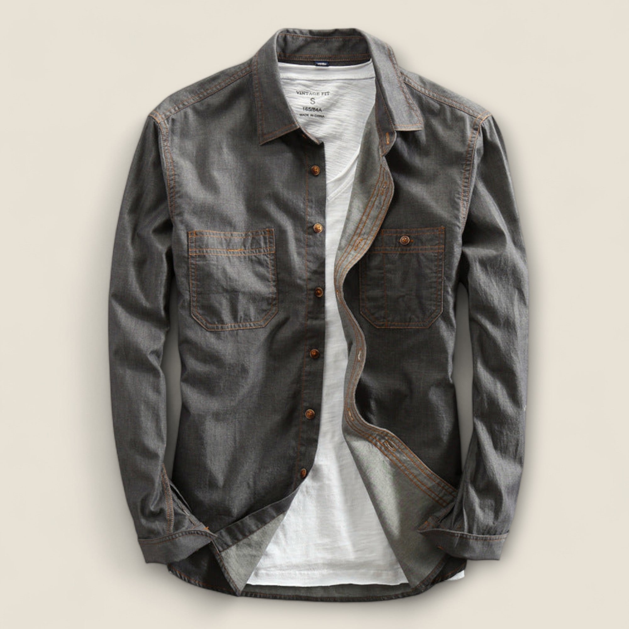 Rafael - Chemise en Denim Coton Classique