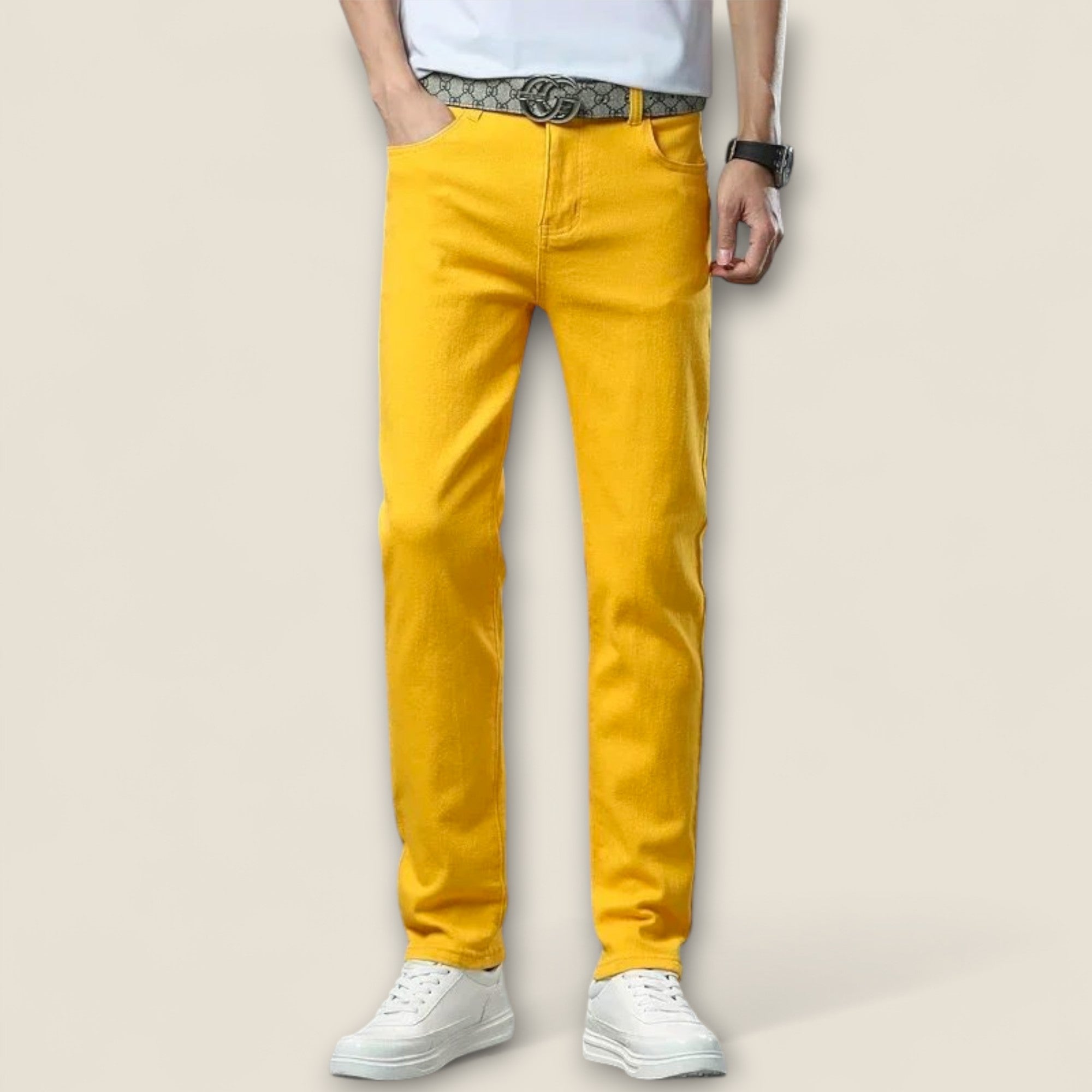 Baltasar - Pantalons en Coton Élastique