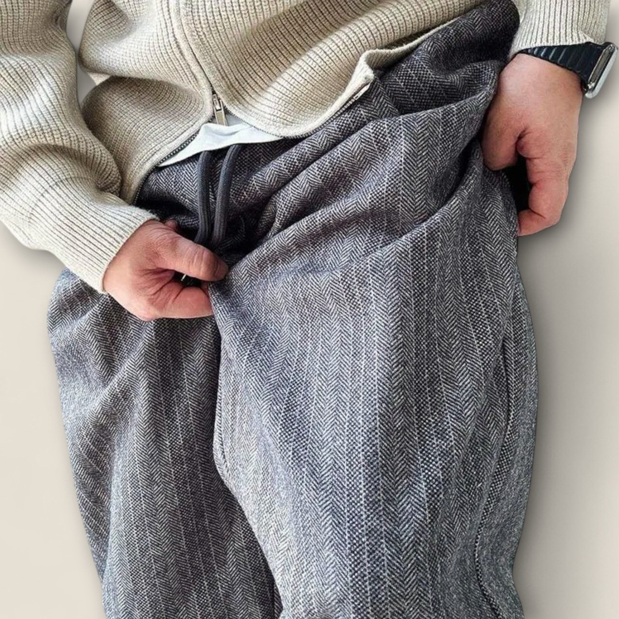 Bruno - Pantalons Relax Fit Rayés