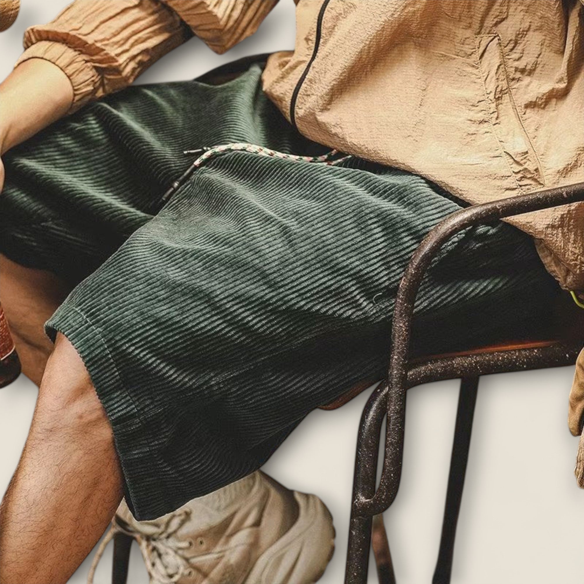 Velours - Shorts en Velours Côtelé