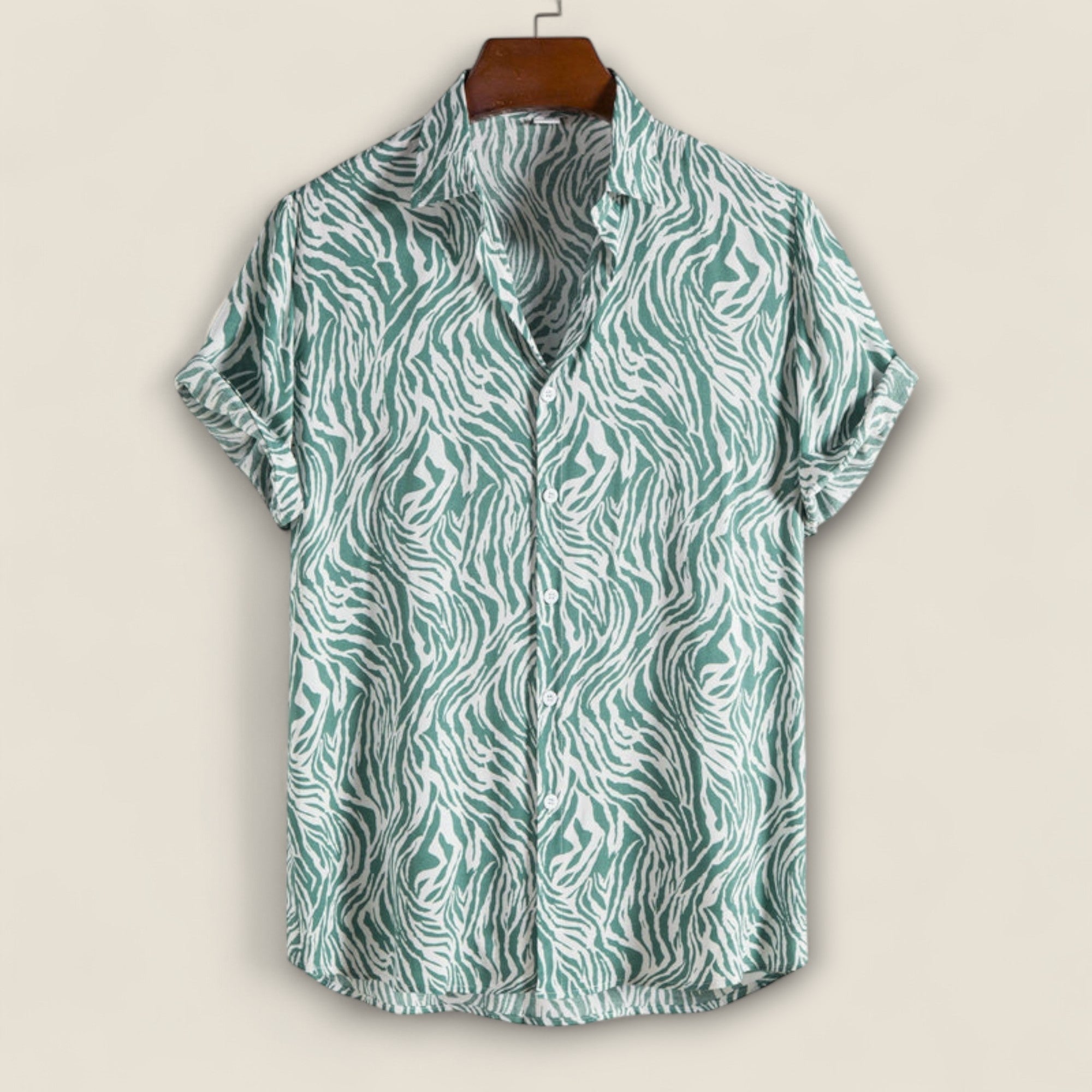 Claudio - Chemise de Camp avec Imprimé Tigre