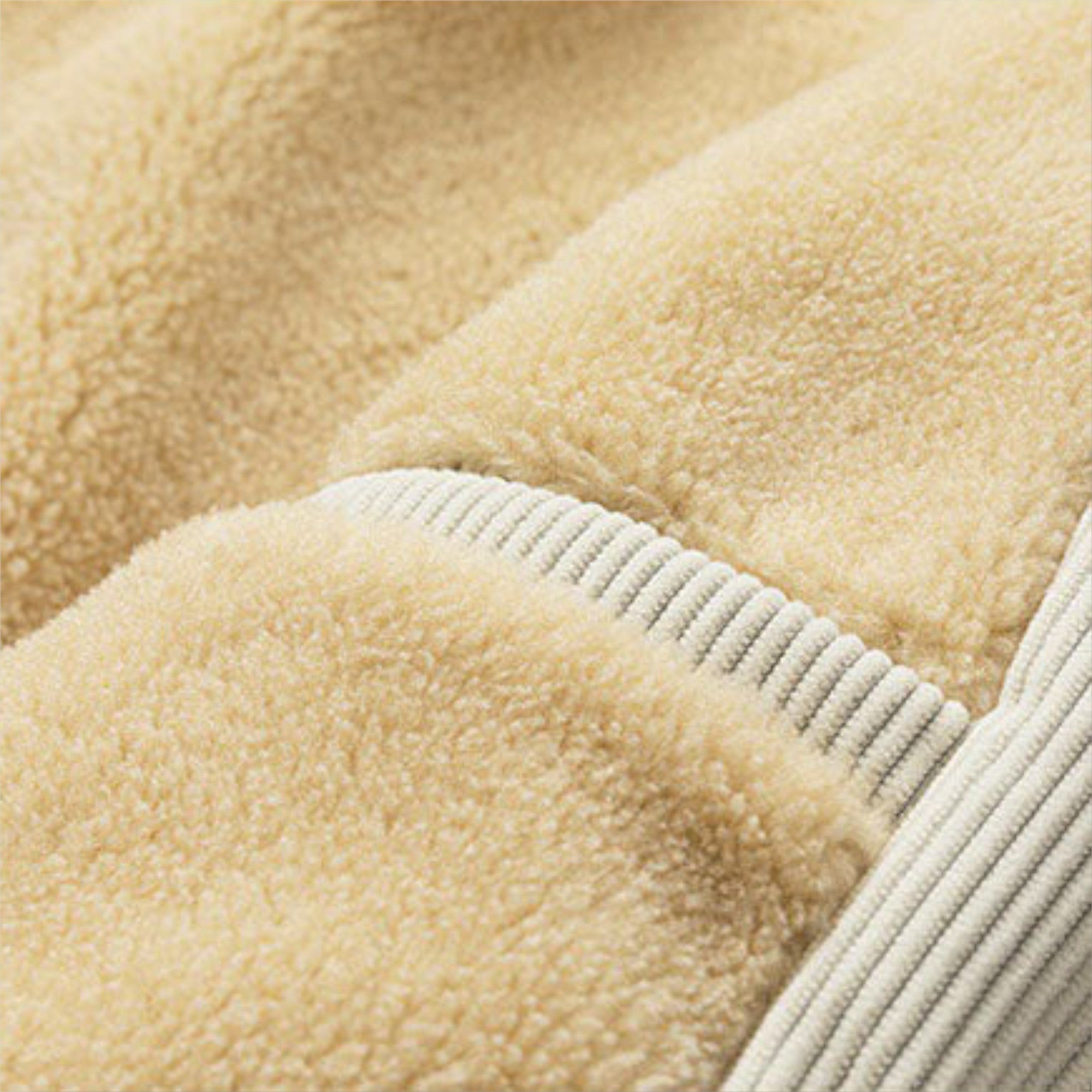 Henry - Veste en velours côtelé avec doublure en sherpa