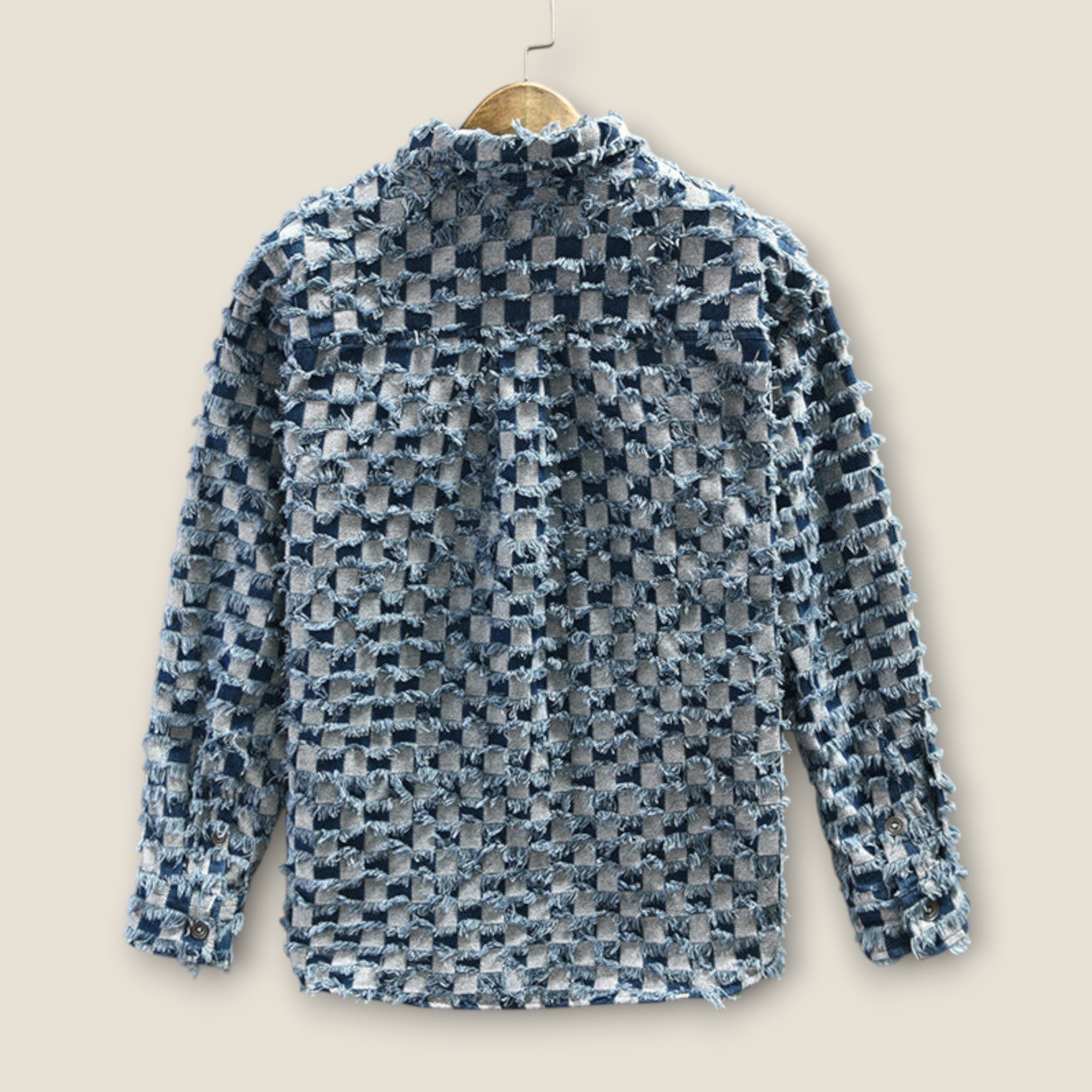 Jackson - Chemise à Carreaux Effilochée