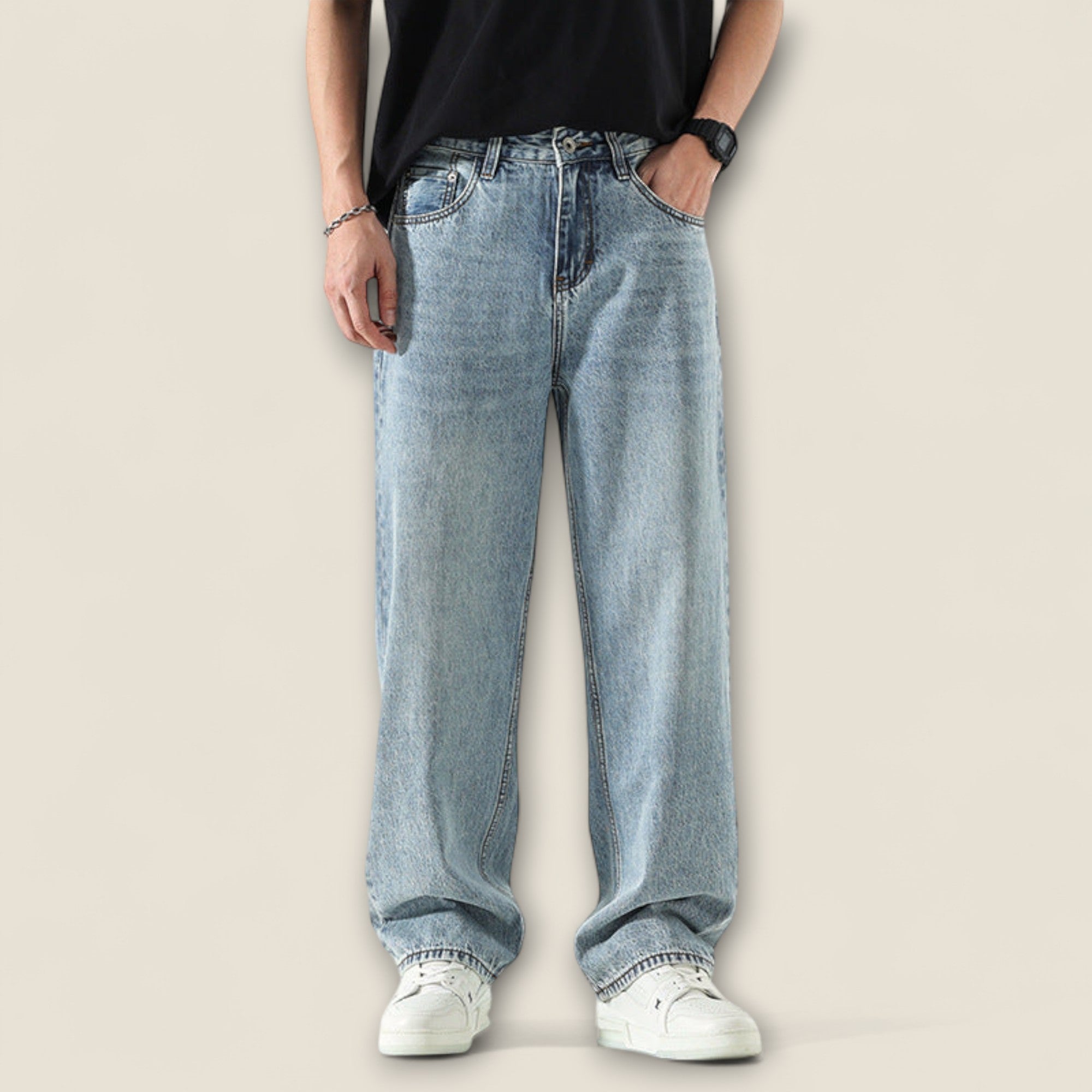 Luca - Denim en Coton Décontracté