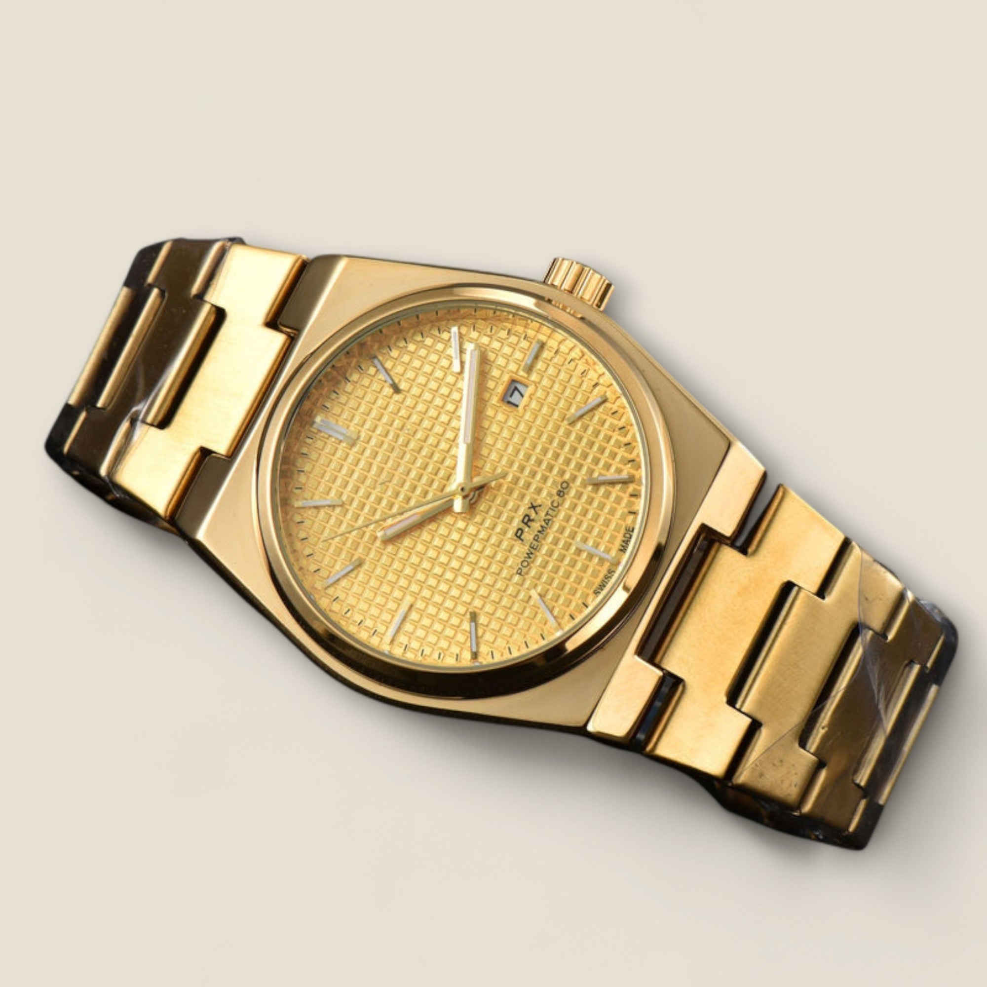 René - Montre en acier inoxydable de 43 mm