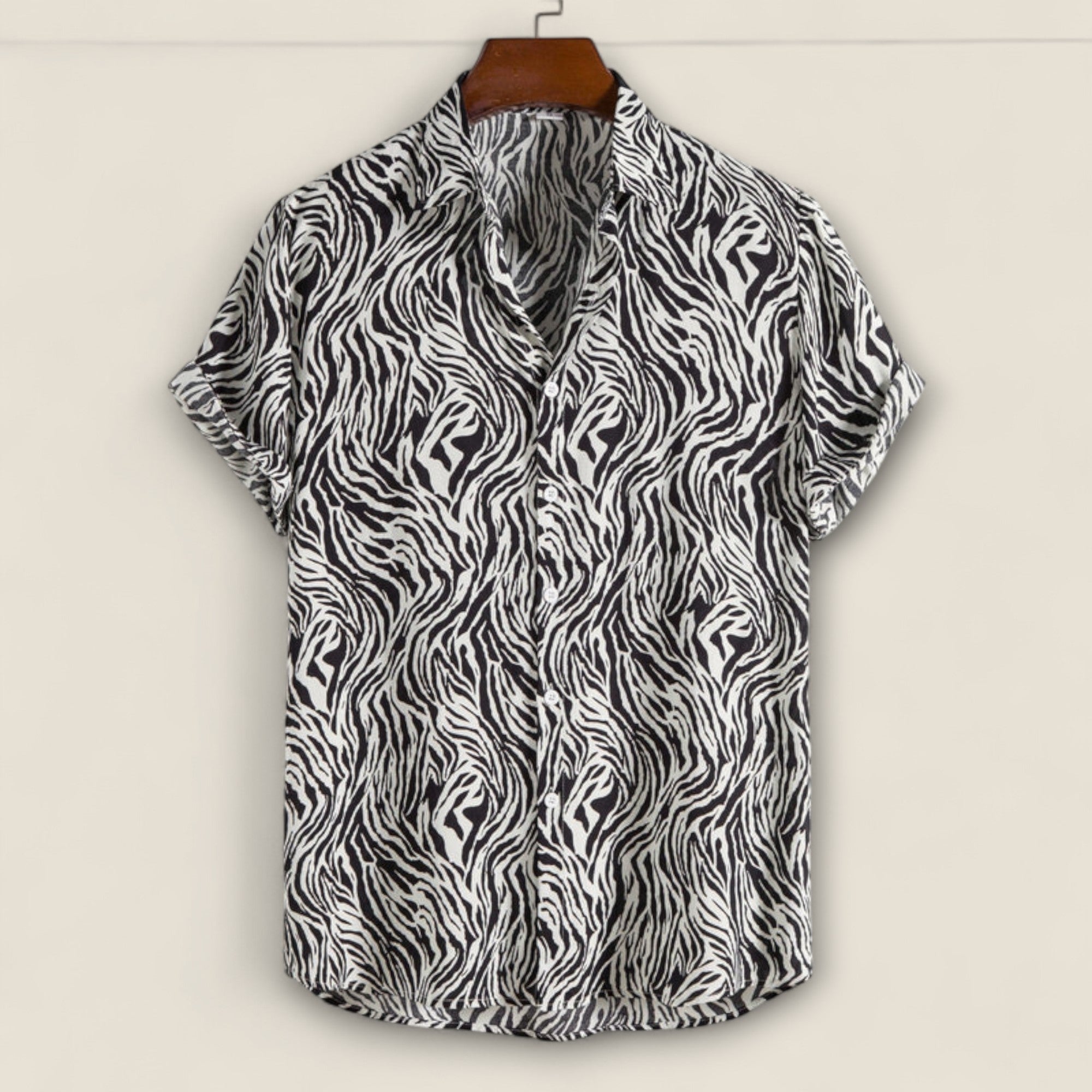 Claudio - Chemise de Camp avec Imprimé Tigre