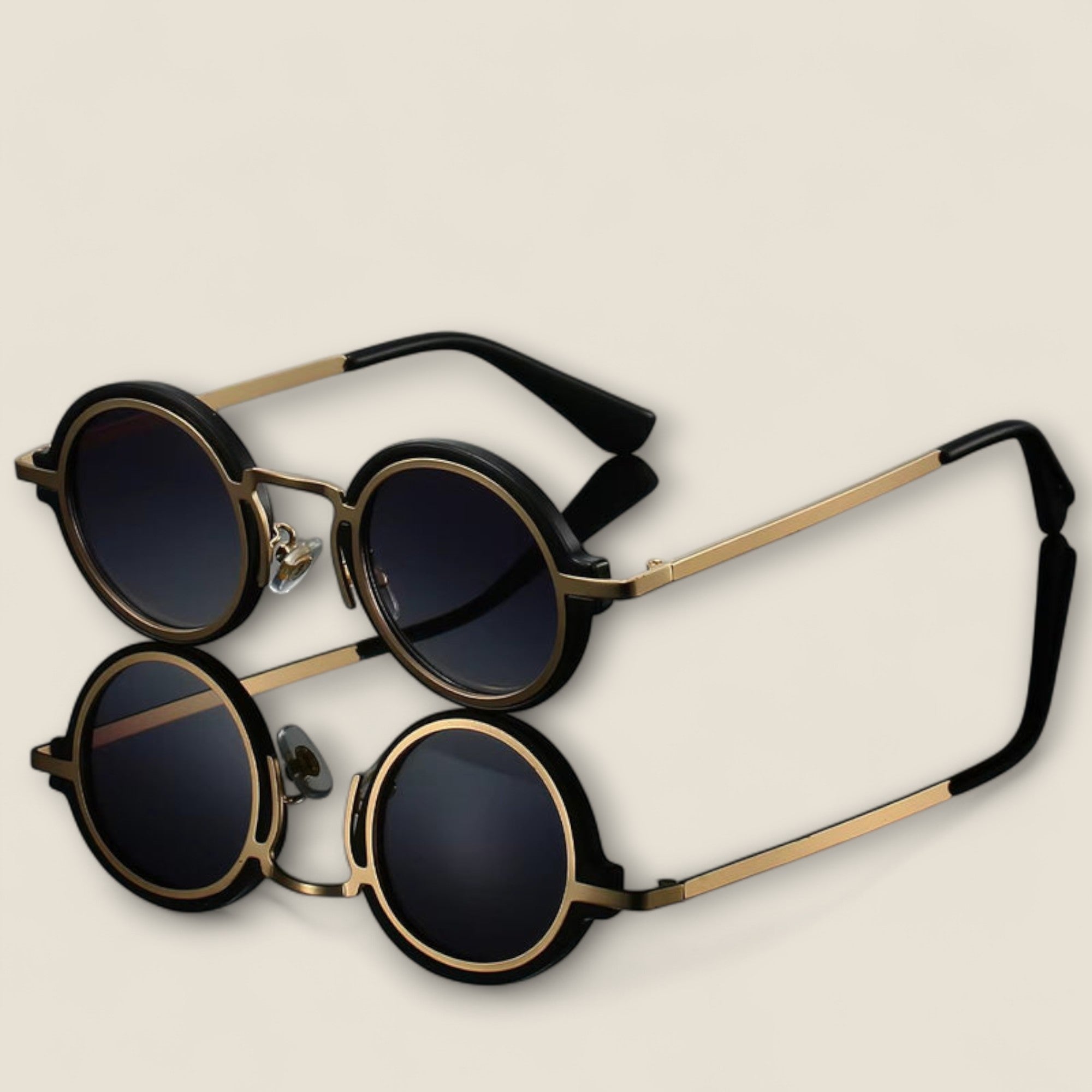 Enzo - Lunettes de soleil rondes rétro