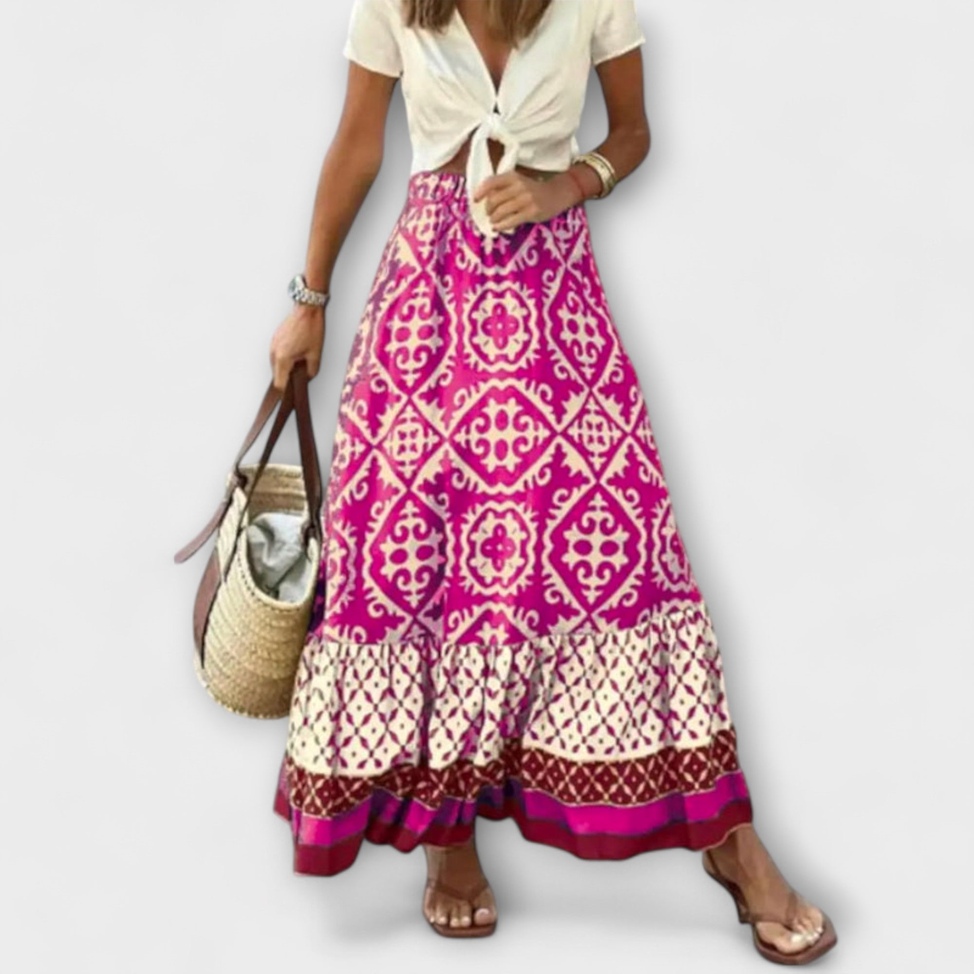 Dagmar - Jupe d'été taille haute pour femmes