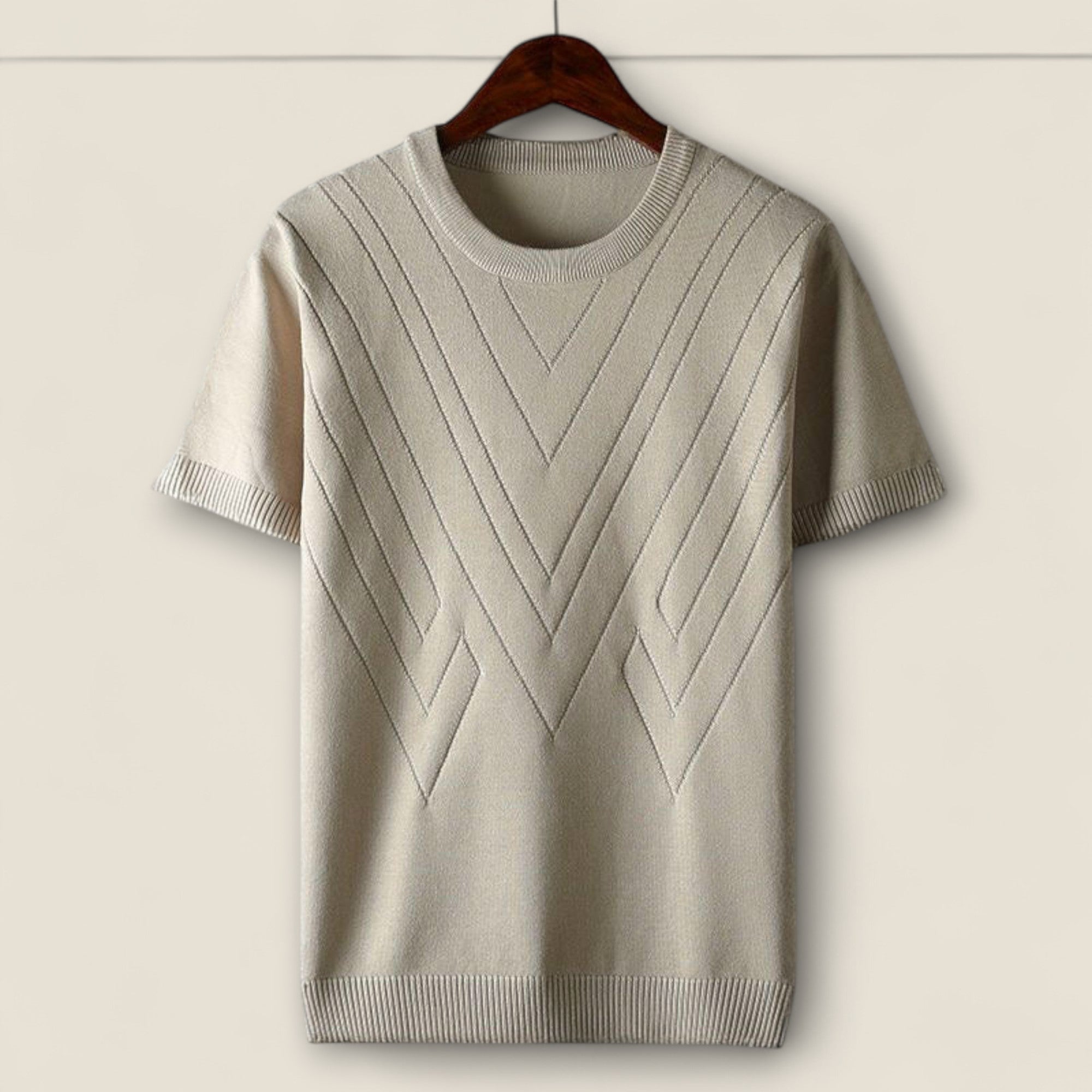 Landon - T-shirt en tricot de soie glacée