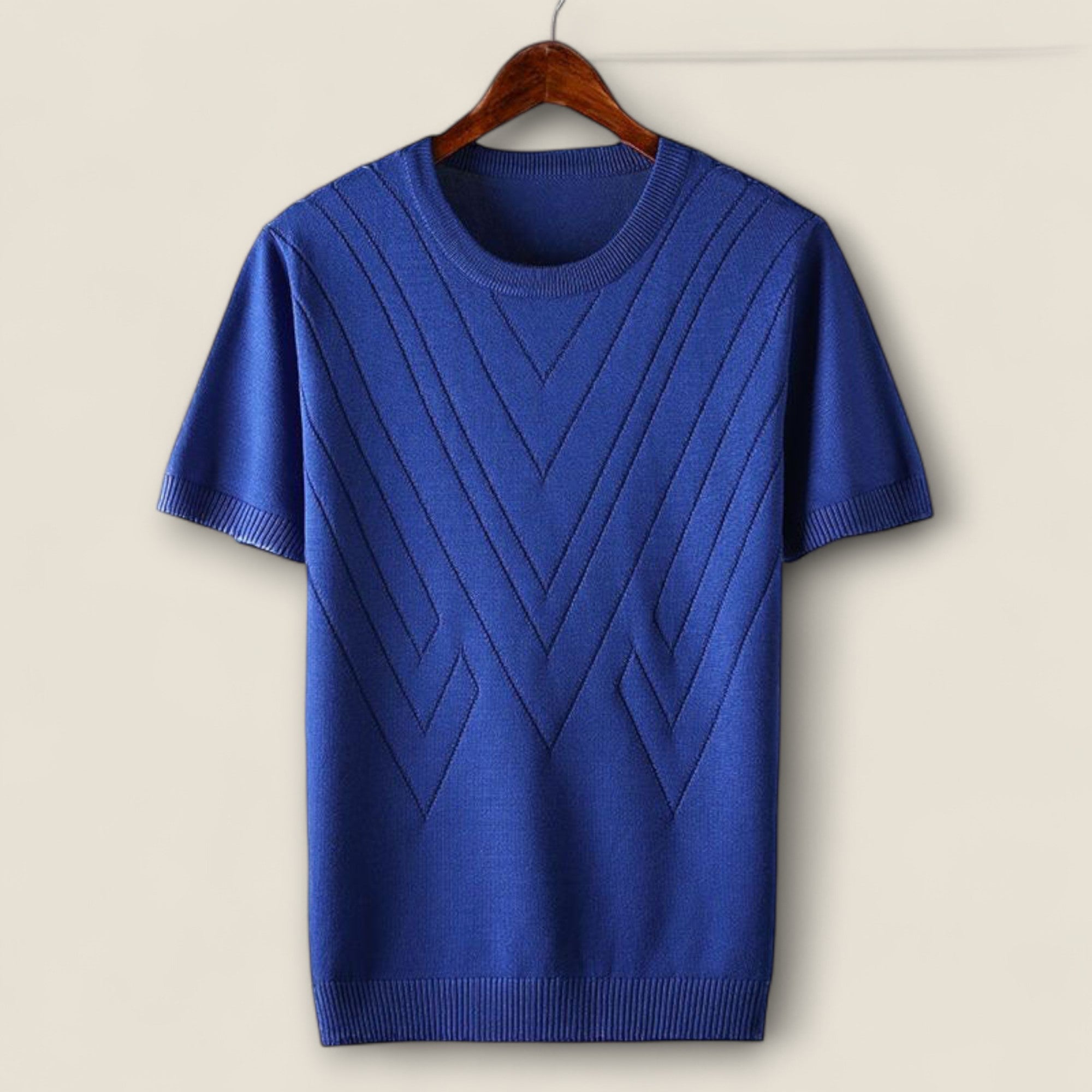 Landon - T-shirt en tricot de soie glacée