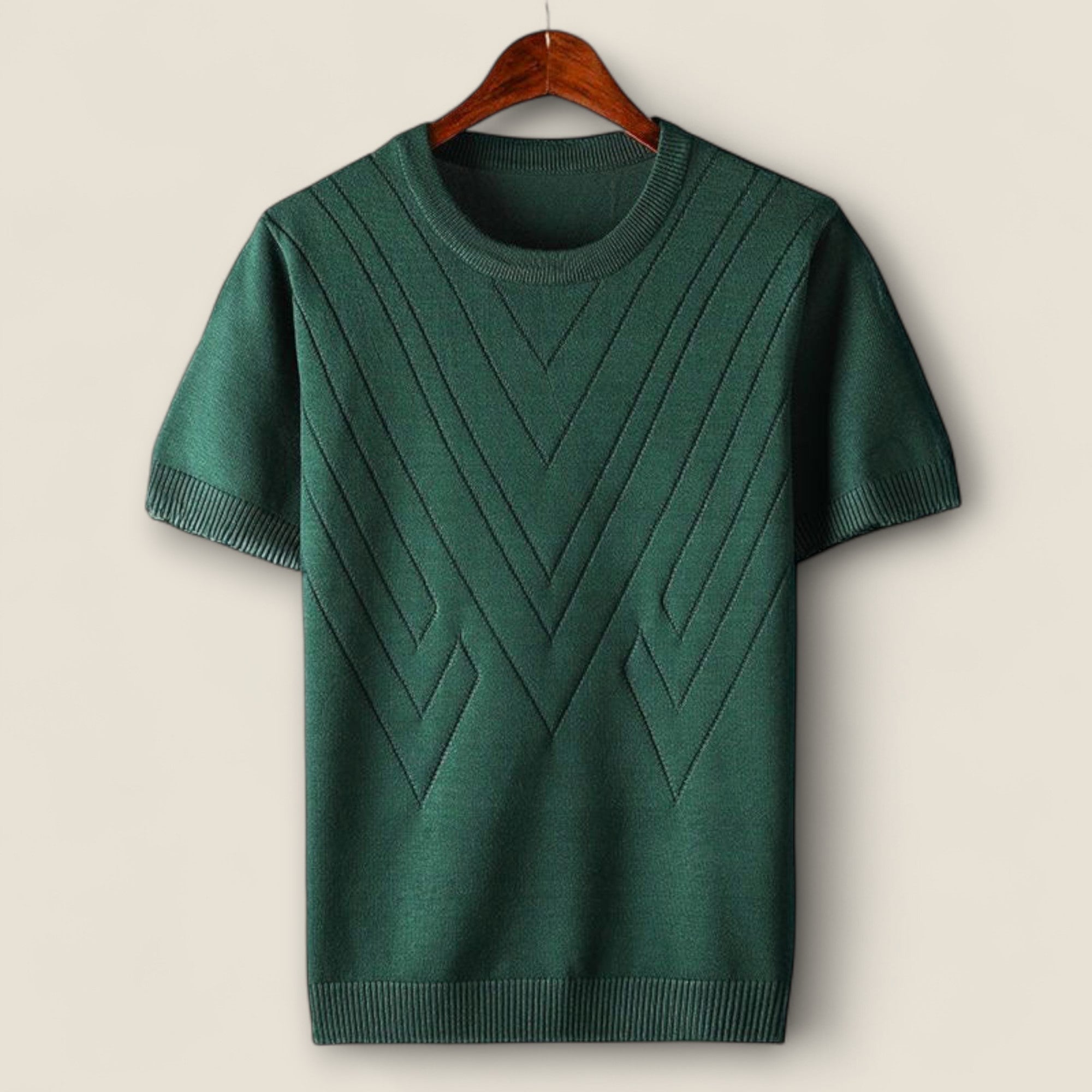 Landon - T-shirt en tricot de soie glacée