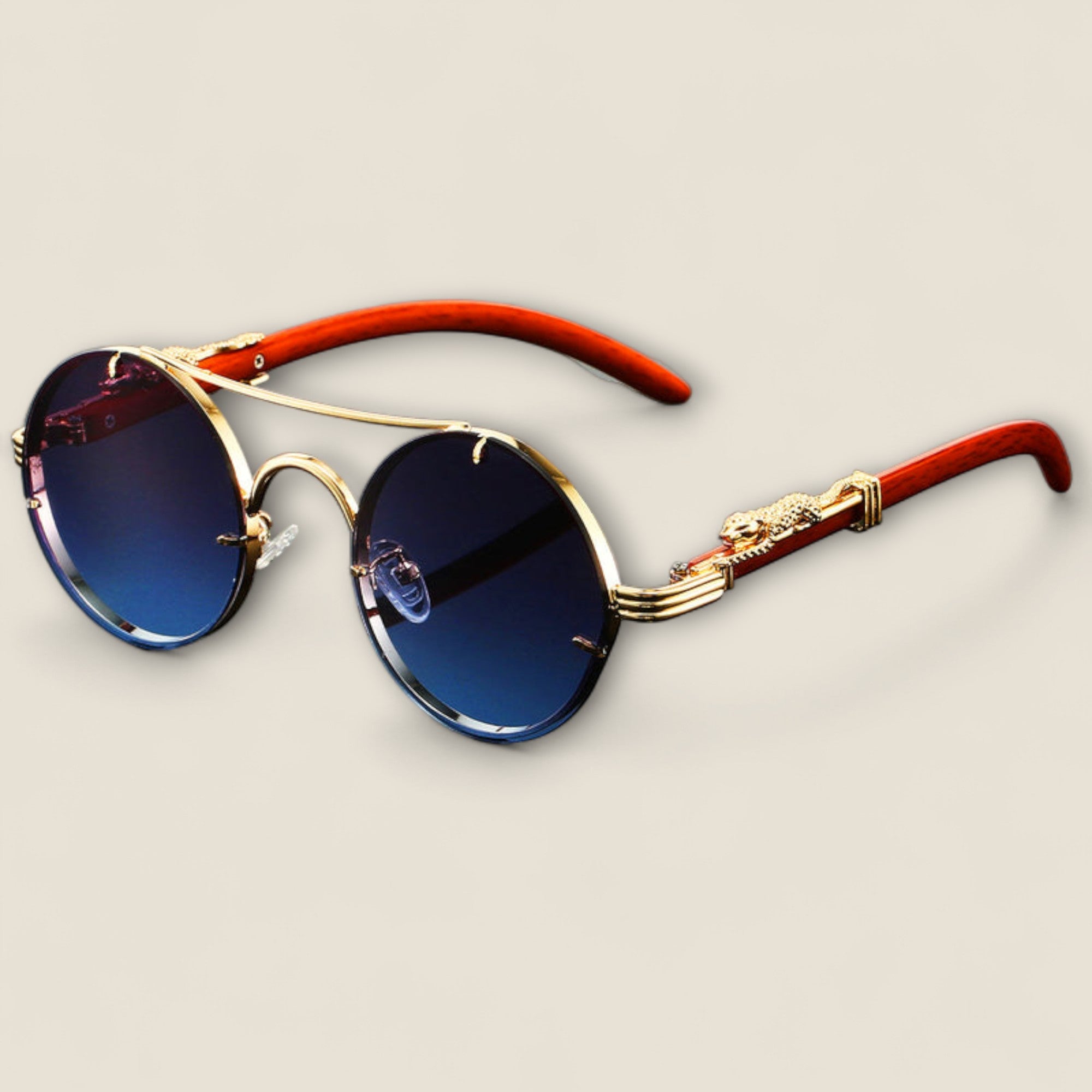Leandro - Lunettes de soleil vintage en or