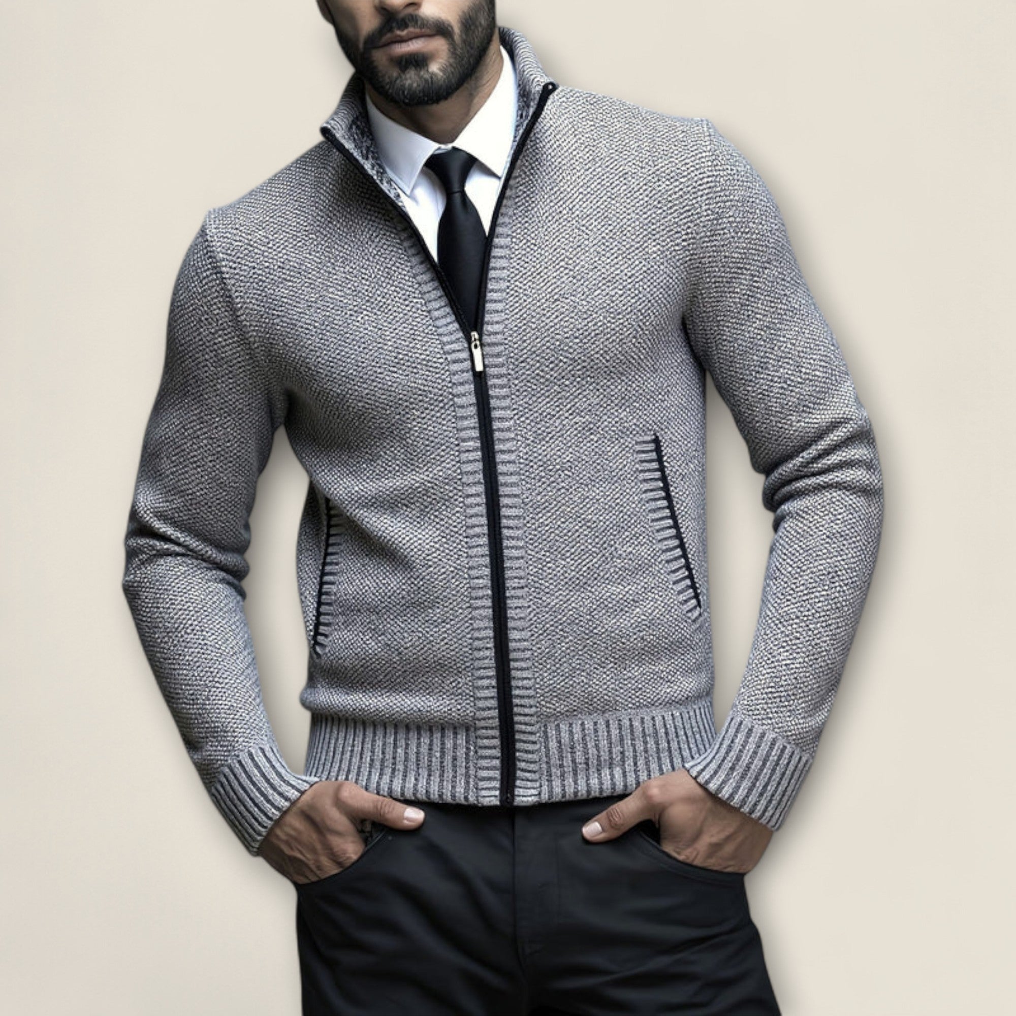 Matteo - Pull en Maille à Zip