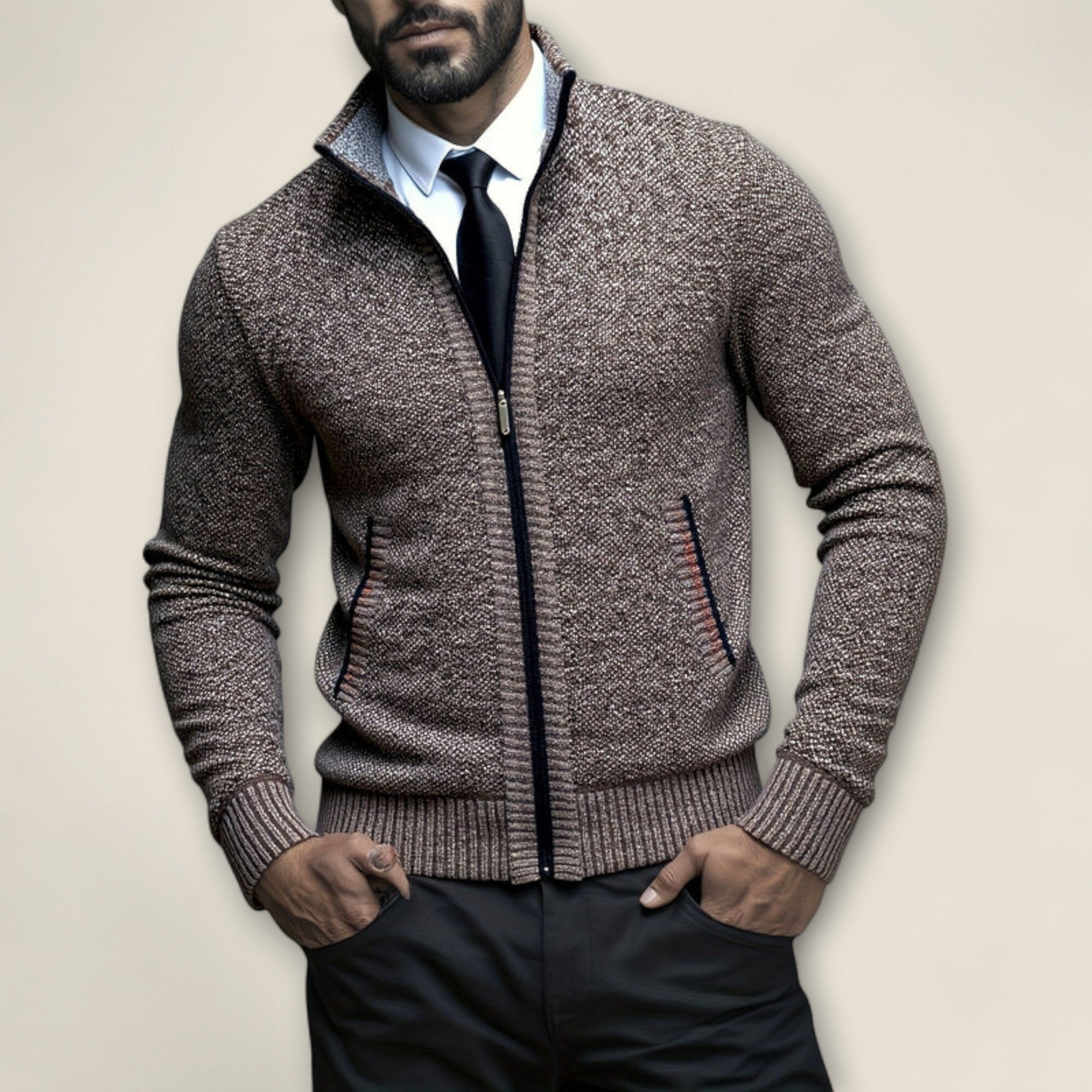 Matteo - Pull en Maille à Zip