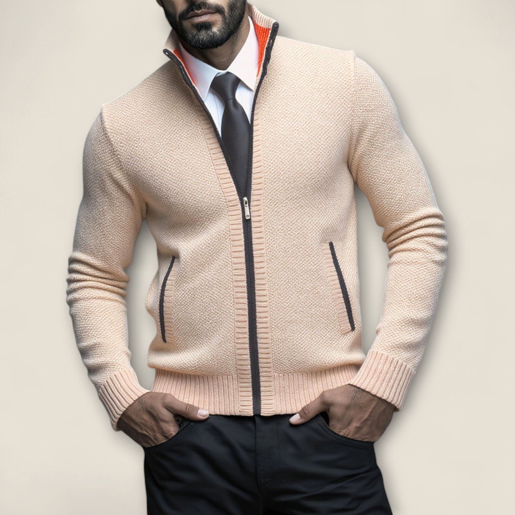 Matteo - Pull en Maille à Zip