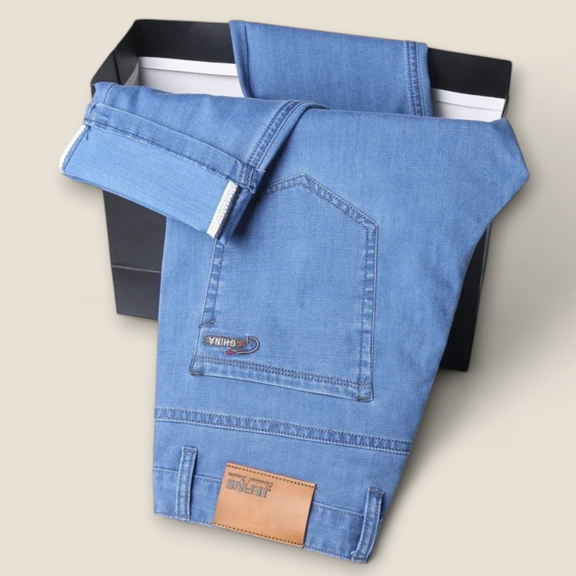 Diego - Jean Slim Fit en Soie Stretch