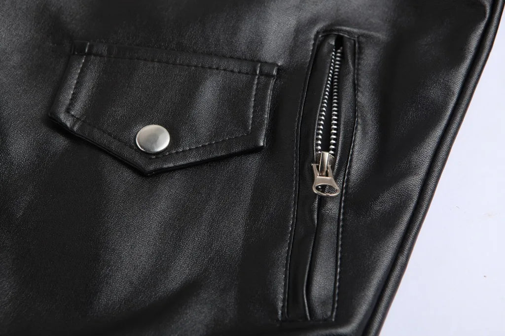 Wójcik™ | Veste en cuir de biker