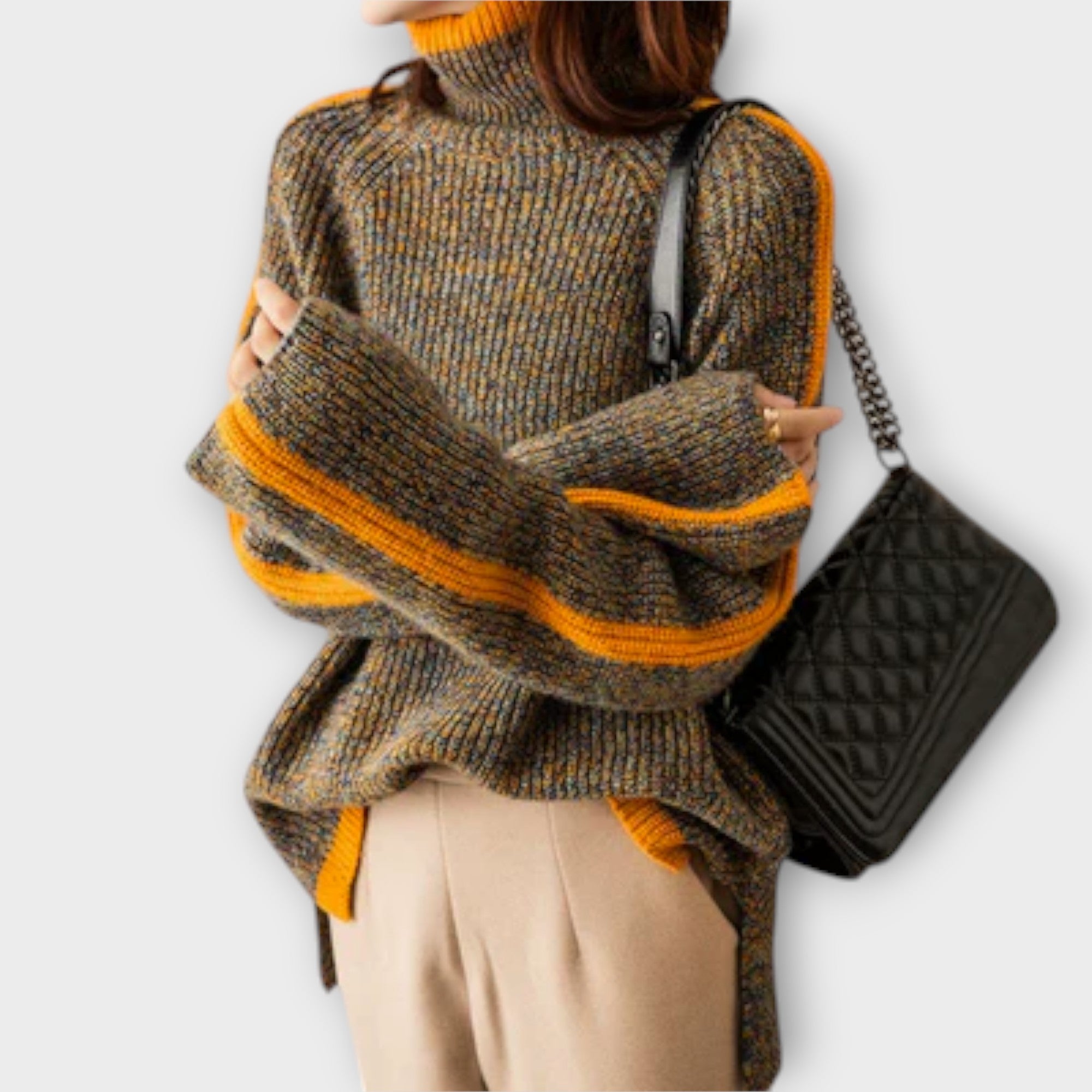 Breseis - Pull Col Roulé Vintage