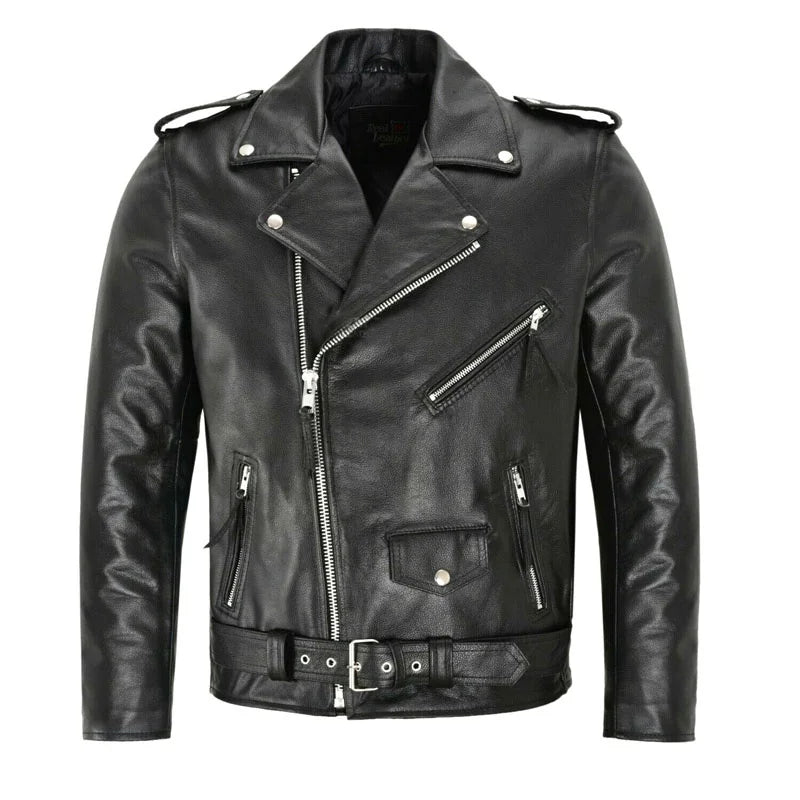 Wójcik™ | Veste en cuir de biker