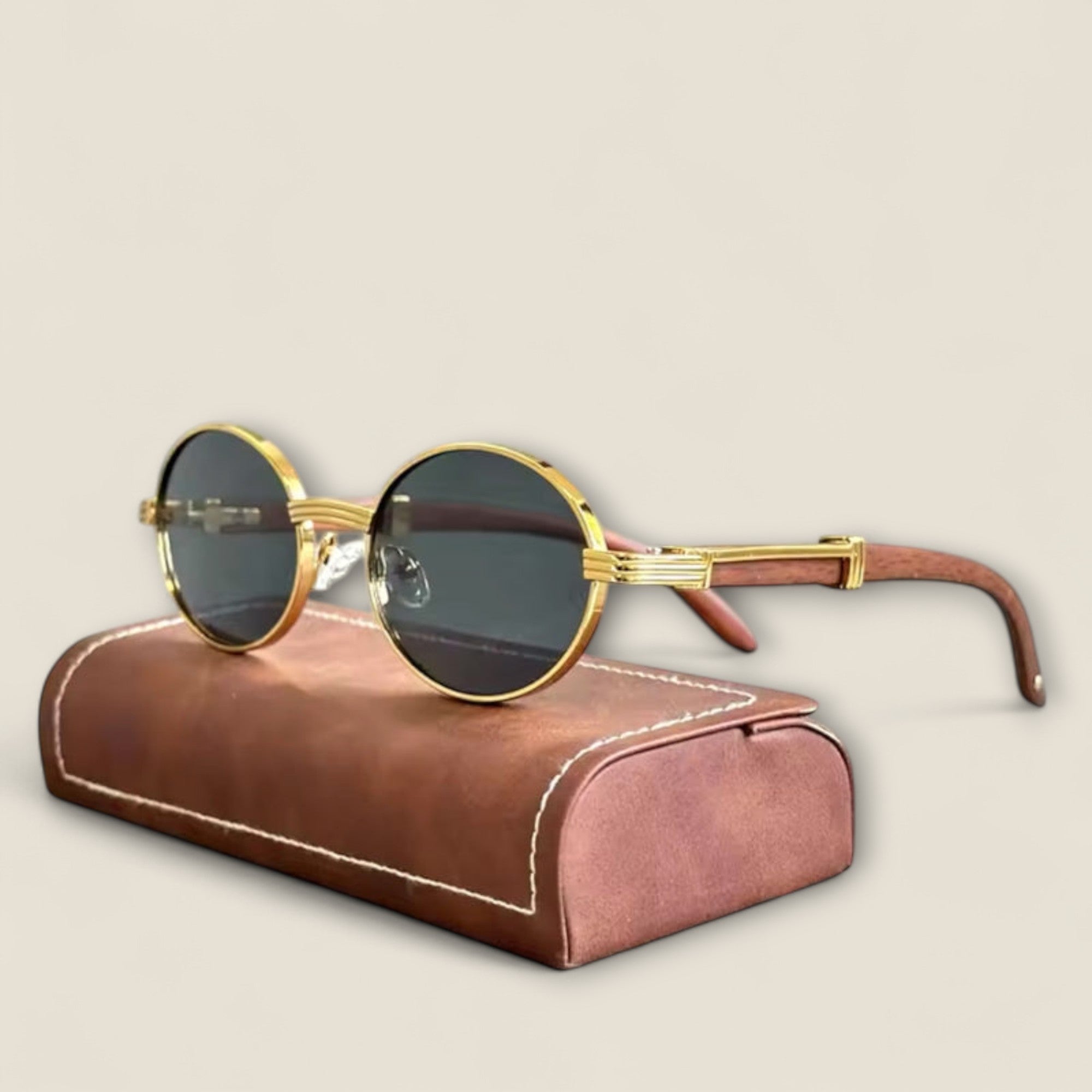 Alphonse - Lunettes de soleil ovales rétro