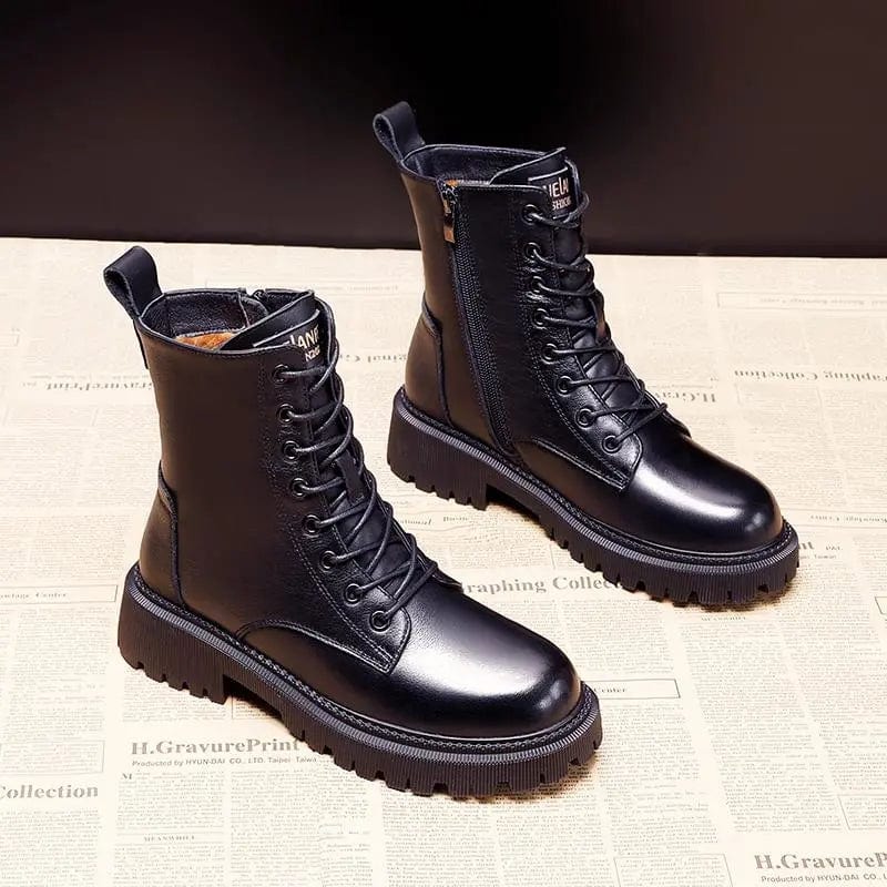 Lotte® | Bottes élégantes en cuir noir