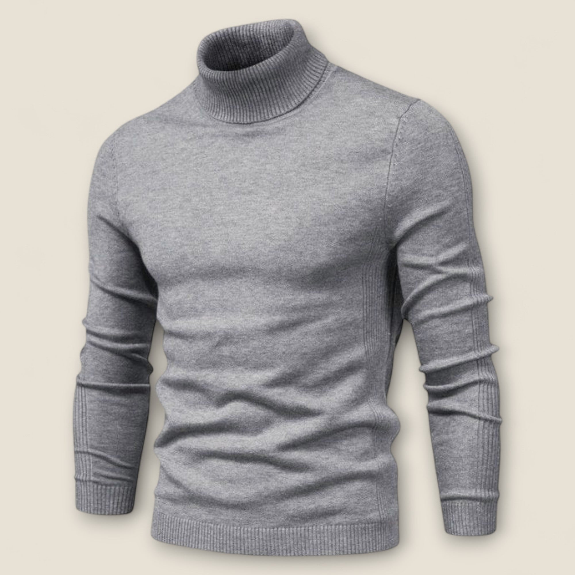 Jonas - Pull en Maille Col Roulé Chic