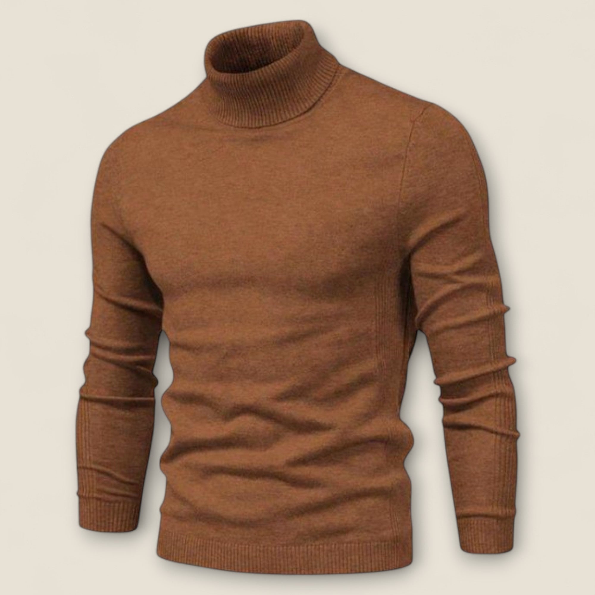 Jonas - Pull en Maille Col Roulé Chic