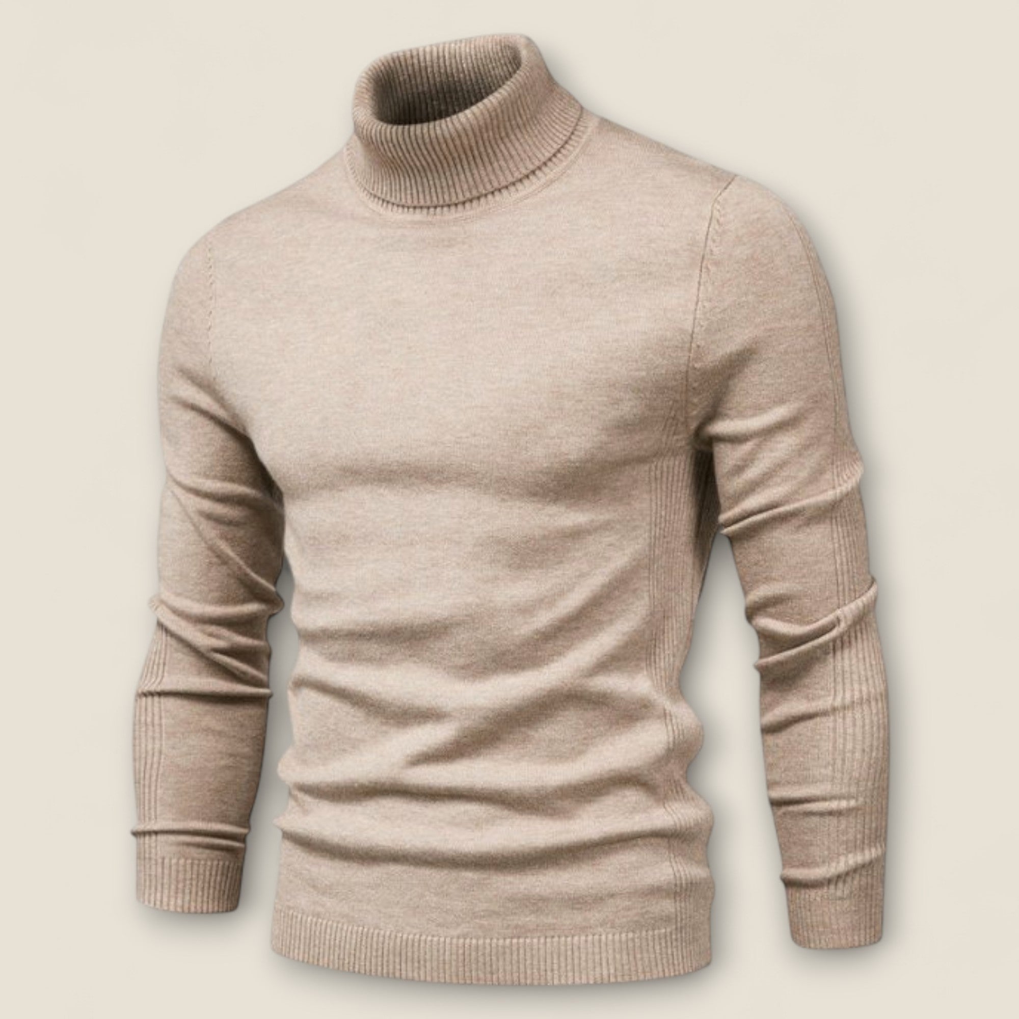 Jonas - Pull en Maille Col Roulé Chic