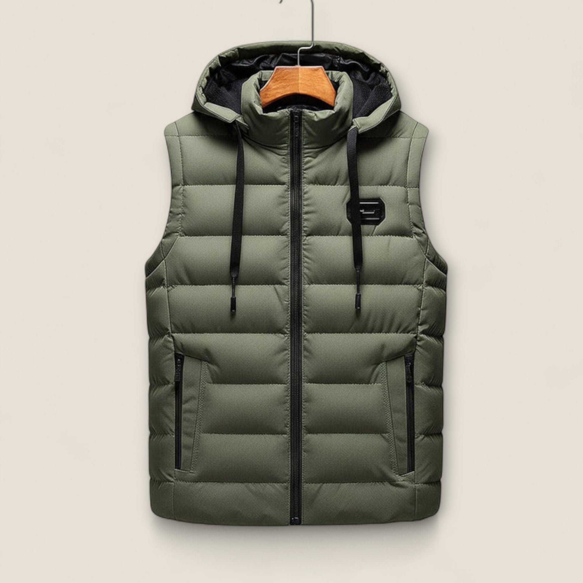 Dario - Gilet à Capuche Matelassé