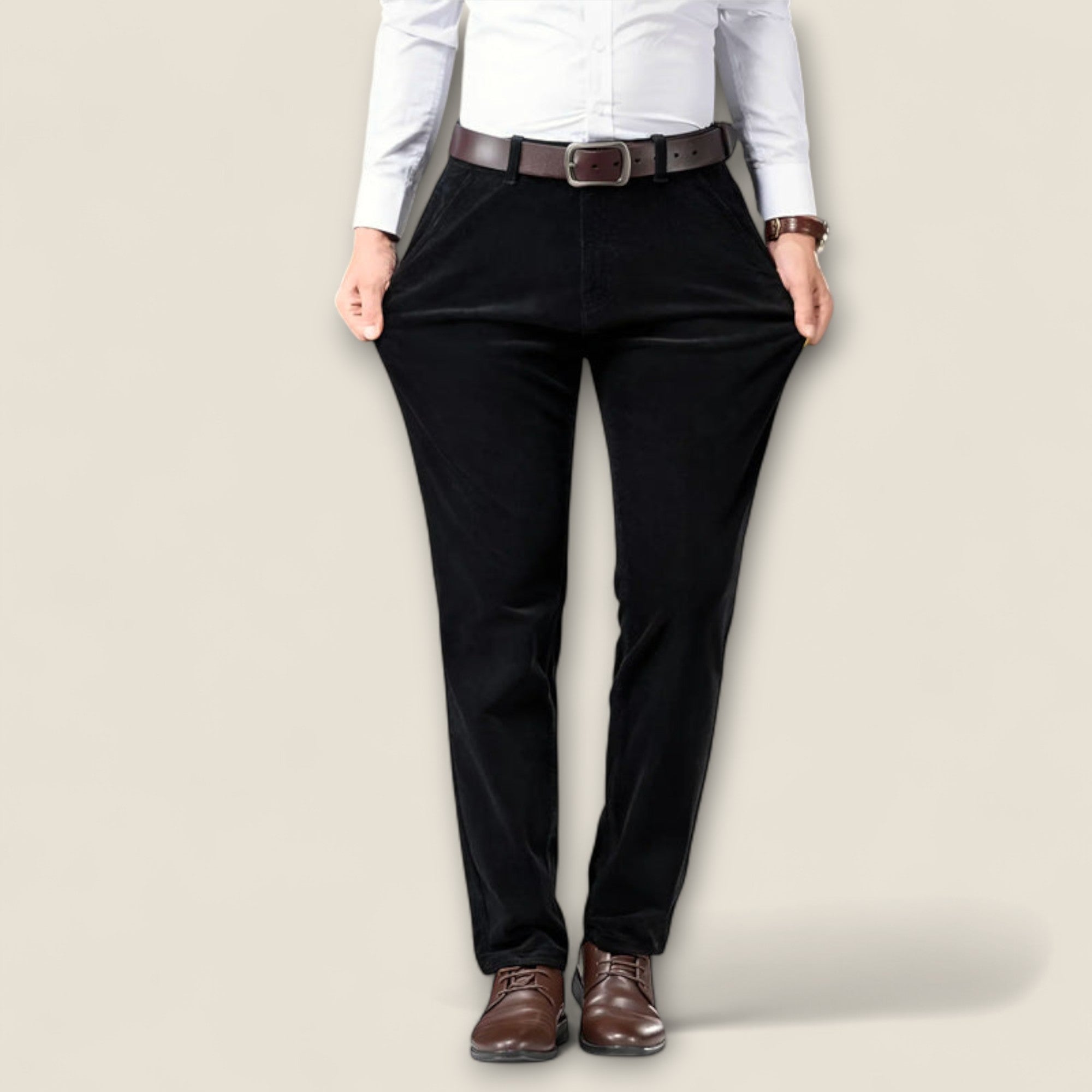 Sergio - Pantalon en velours côtelé intemporel