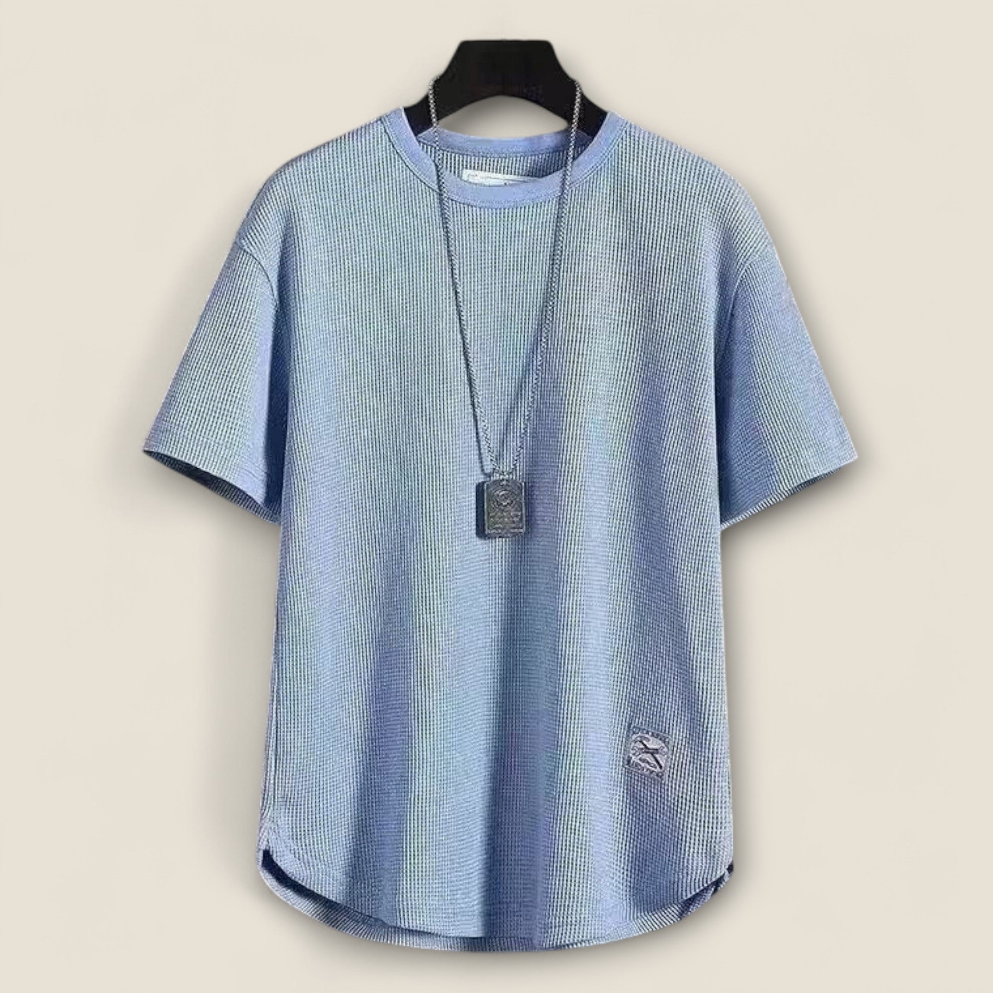 Rene - T-shirt en maille gaufrée