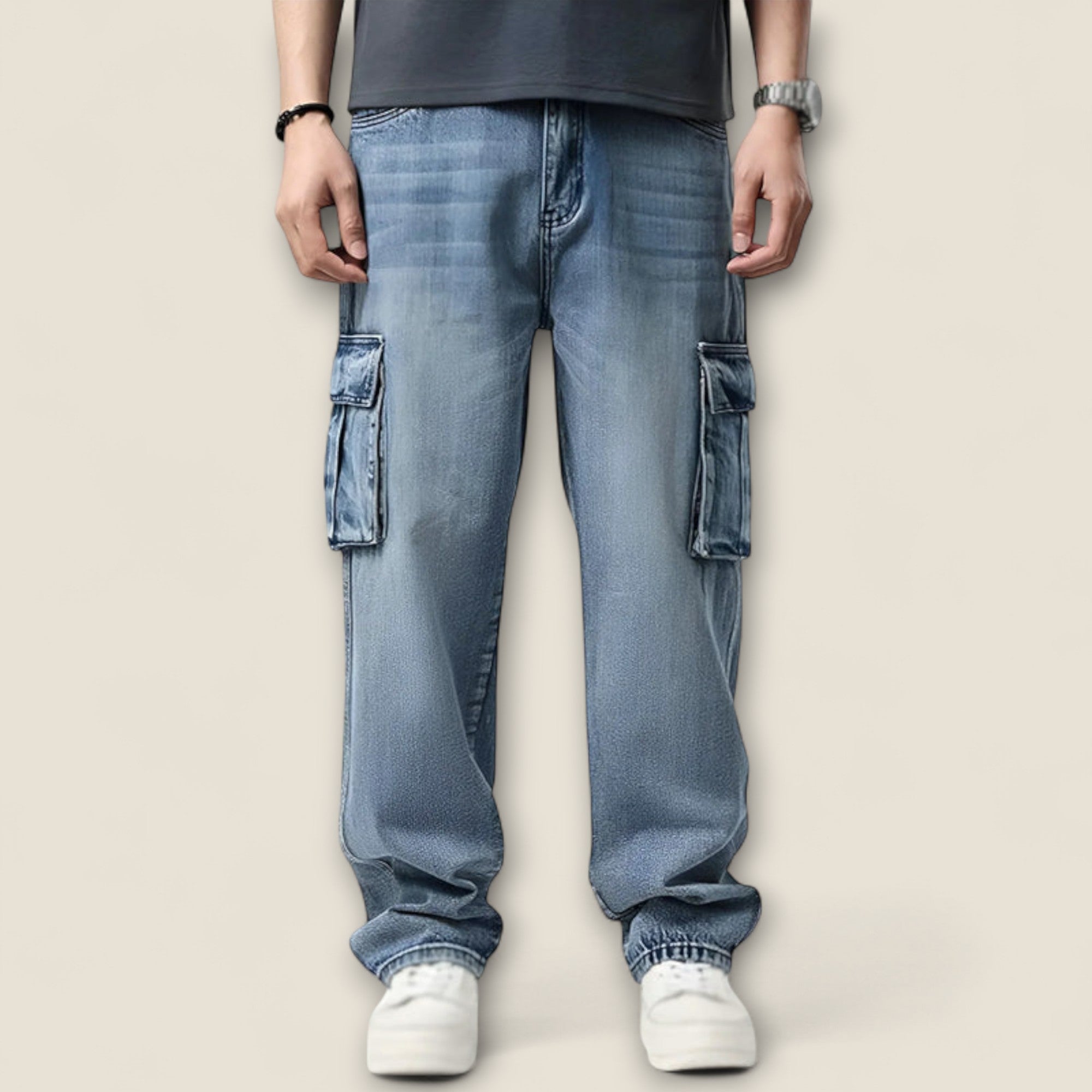 Lazaro - Pantalons Cargo en Coton