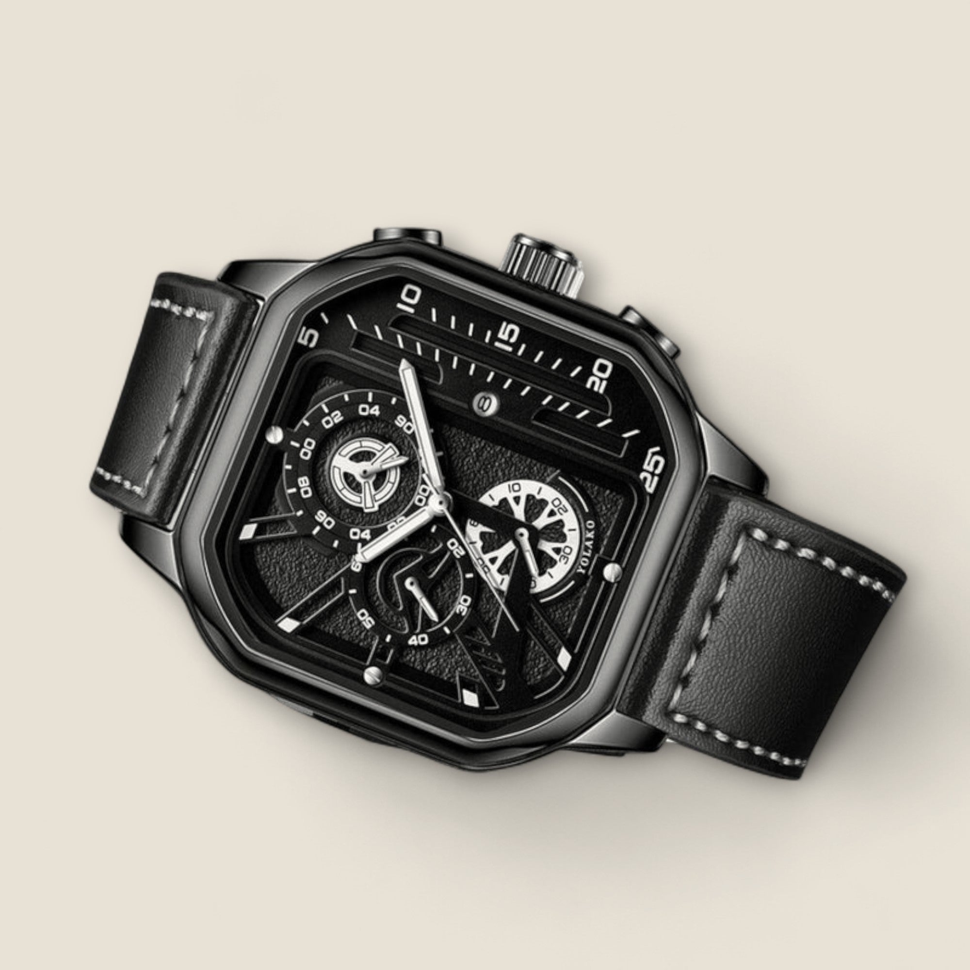 Rafael - Montre Chronographe Carrée