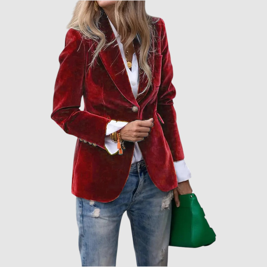 Olia® | Veste en velours élégante