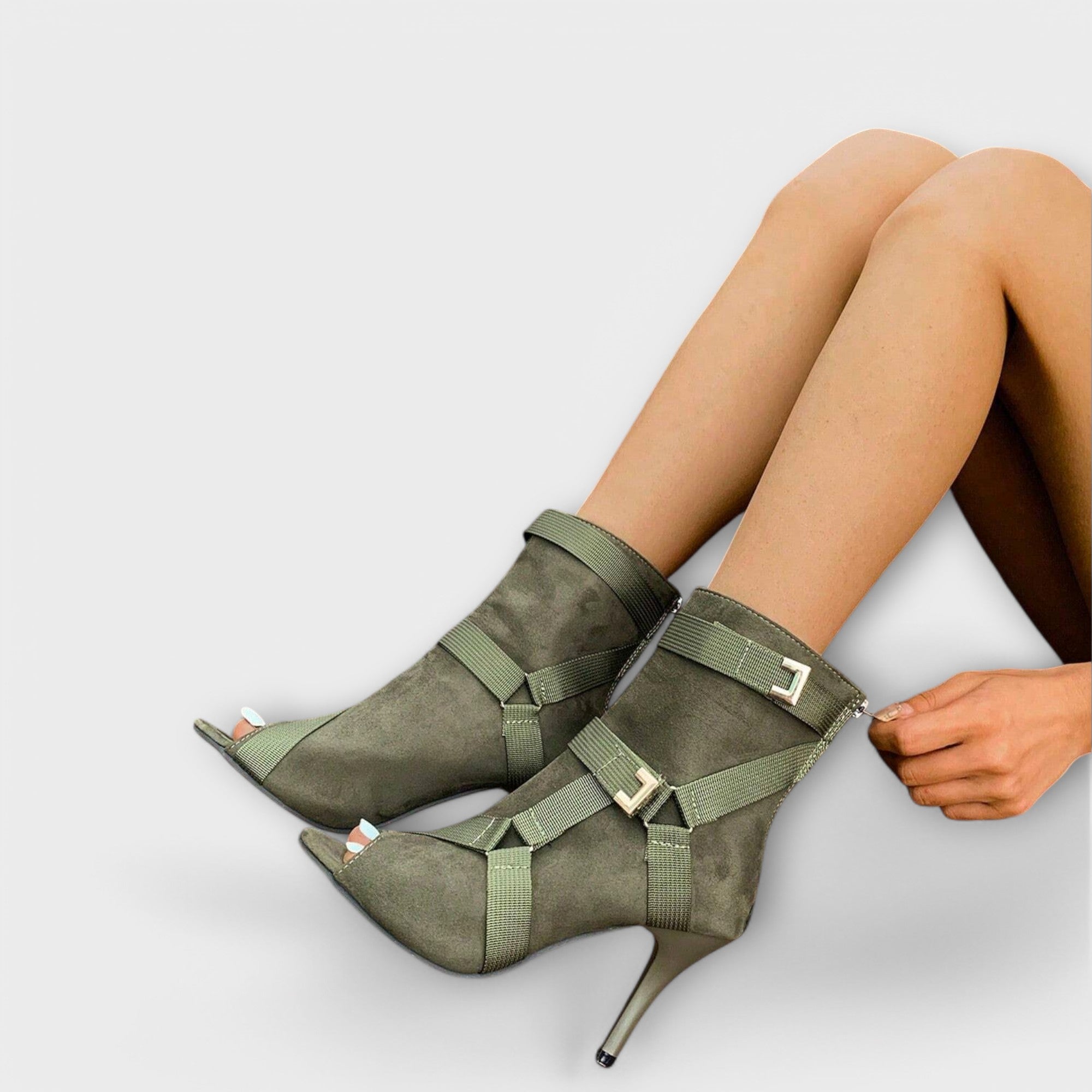 Sandales à Talons Éléguants avec Bout Ouvert