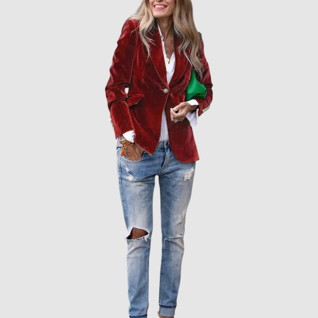 Olia® | Veste en velours élégante