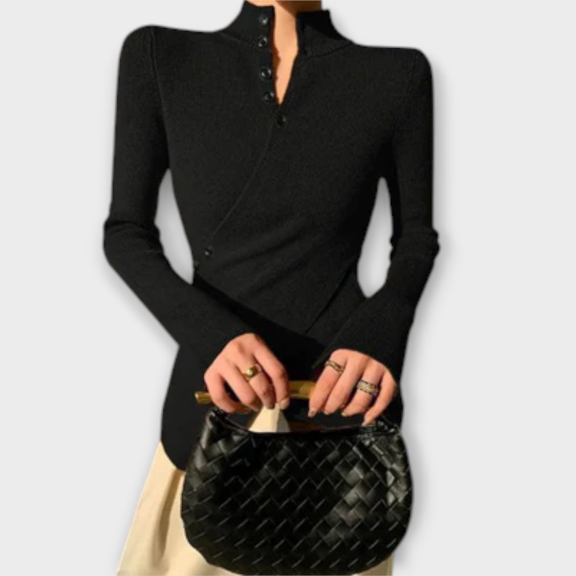 Michiko – Pull Tricot Élegant Ajusté