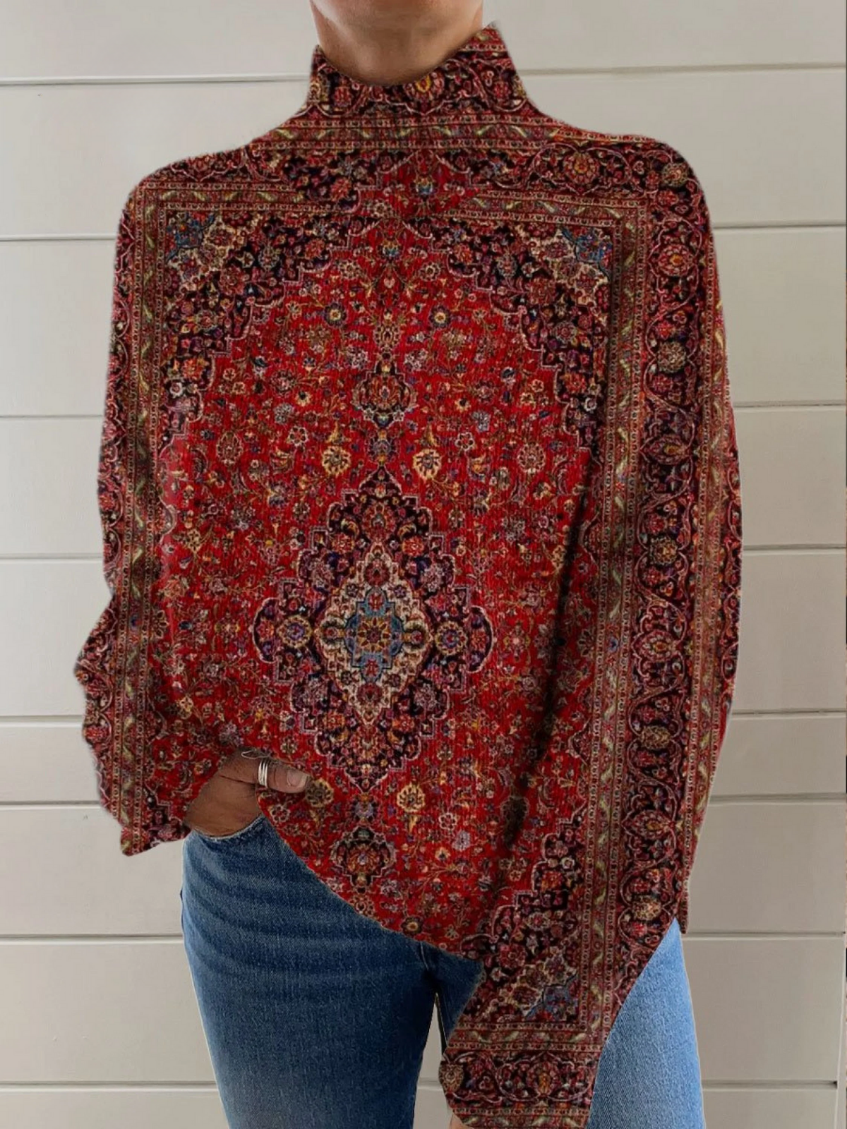 Amara® | Pull en maille vintage à col roulé