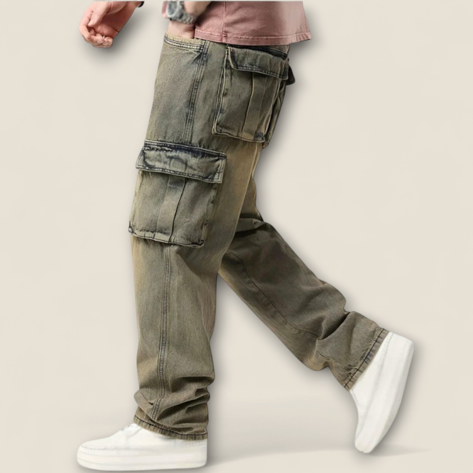 Lazaro - Pantalons Cargo en Coton