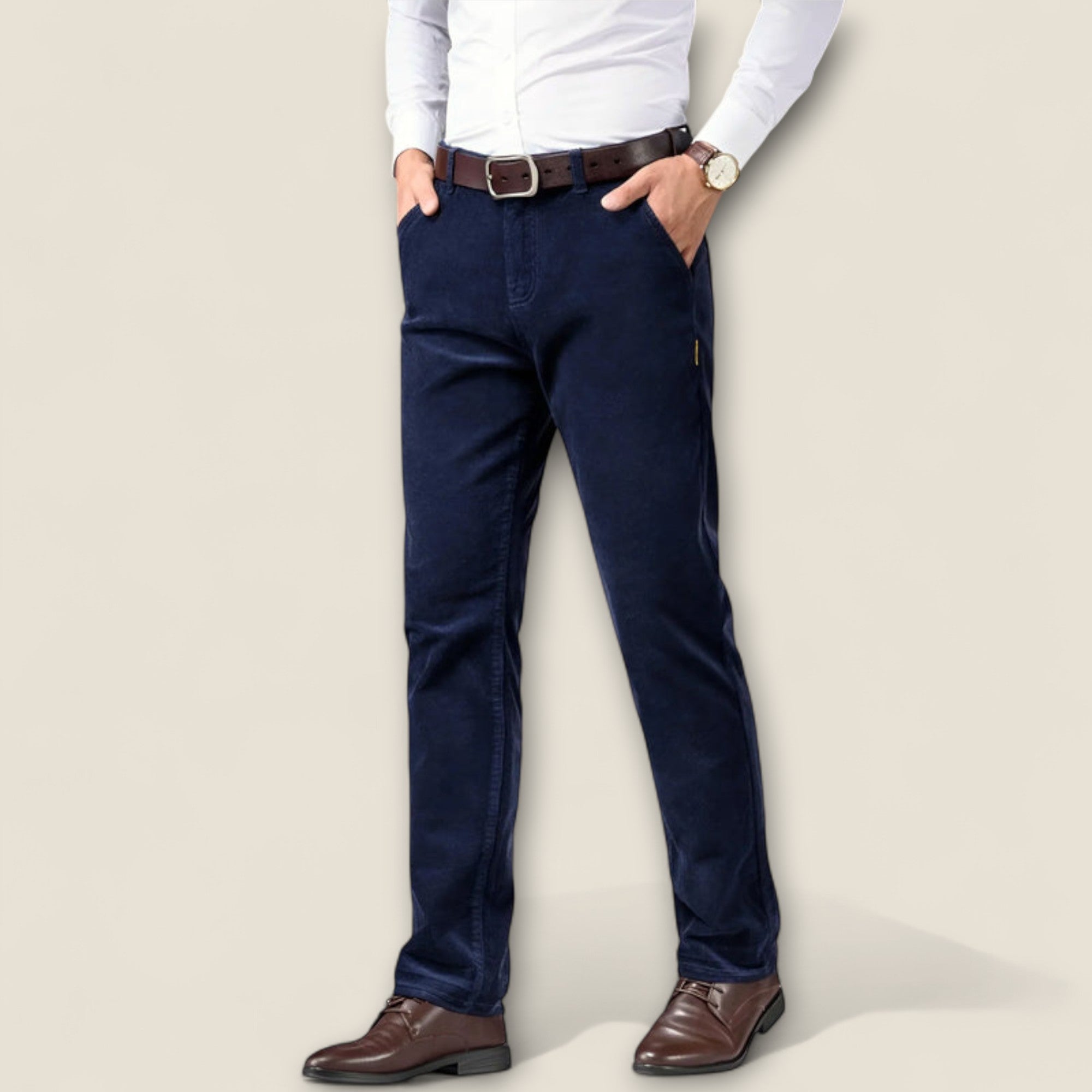 Sergio - Pantalon en velours côtelé intemporel