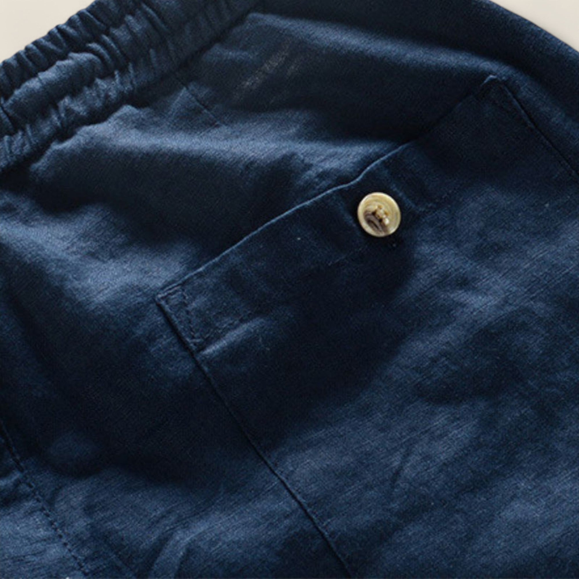 Fabio - Pantalons en Lin Élastique