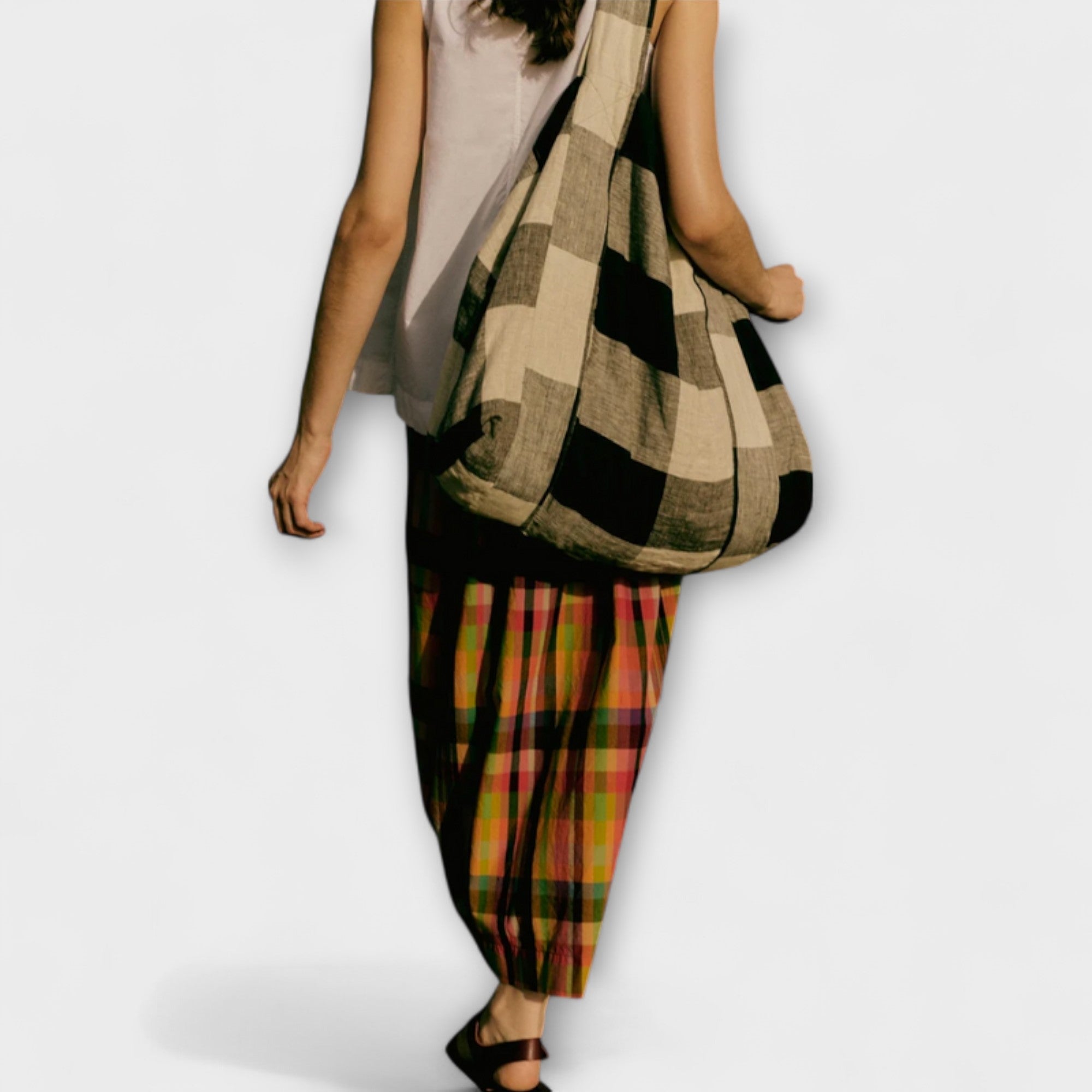 Emilia - Jupe plissée à rayures multicolores