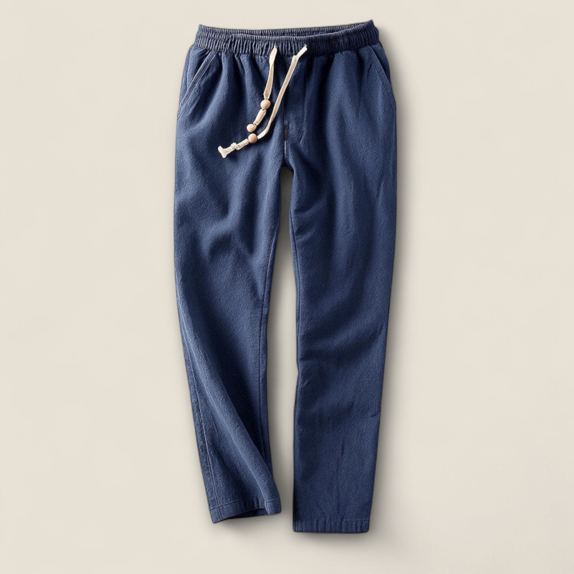 Matteo - Pantalons en Coton avec Corde de Fixation