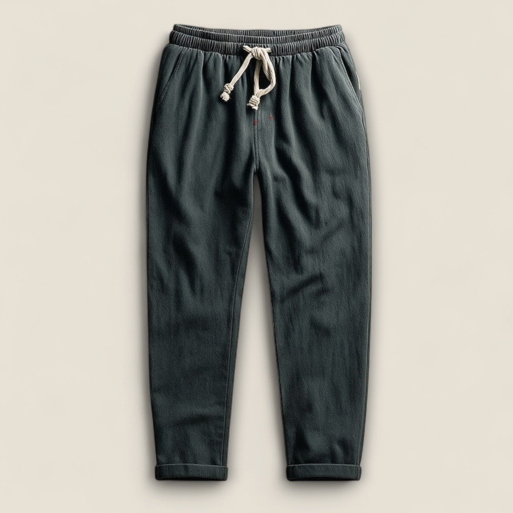 Matteo - Pantalons en Coton avec Corde de Fixation