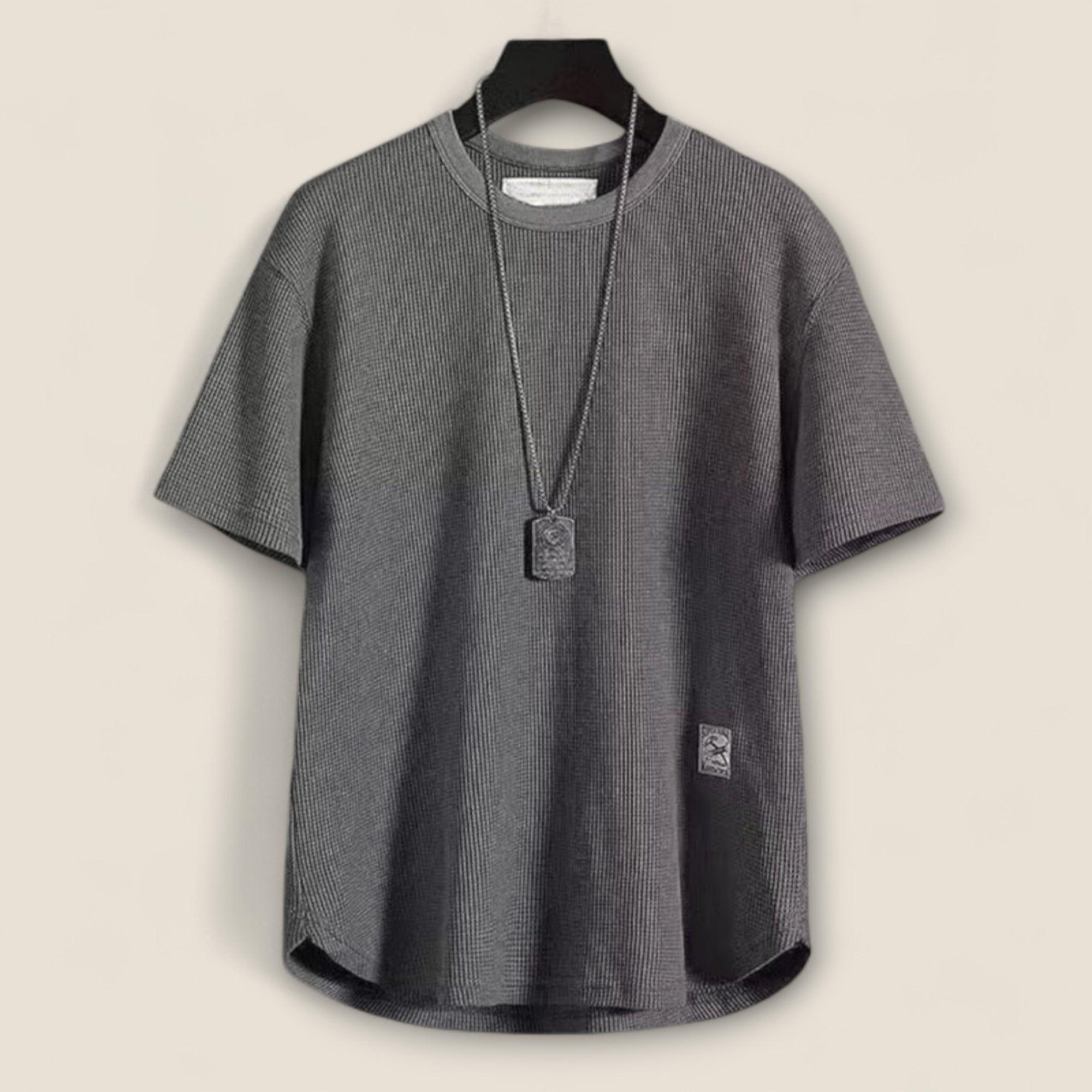 Rene - T-shirt en maille gaufrée