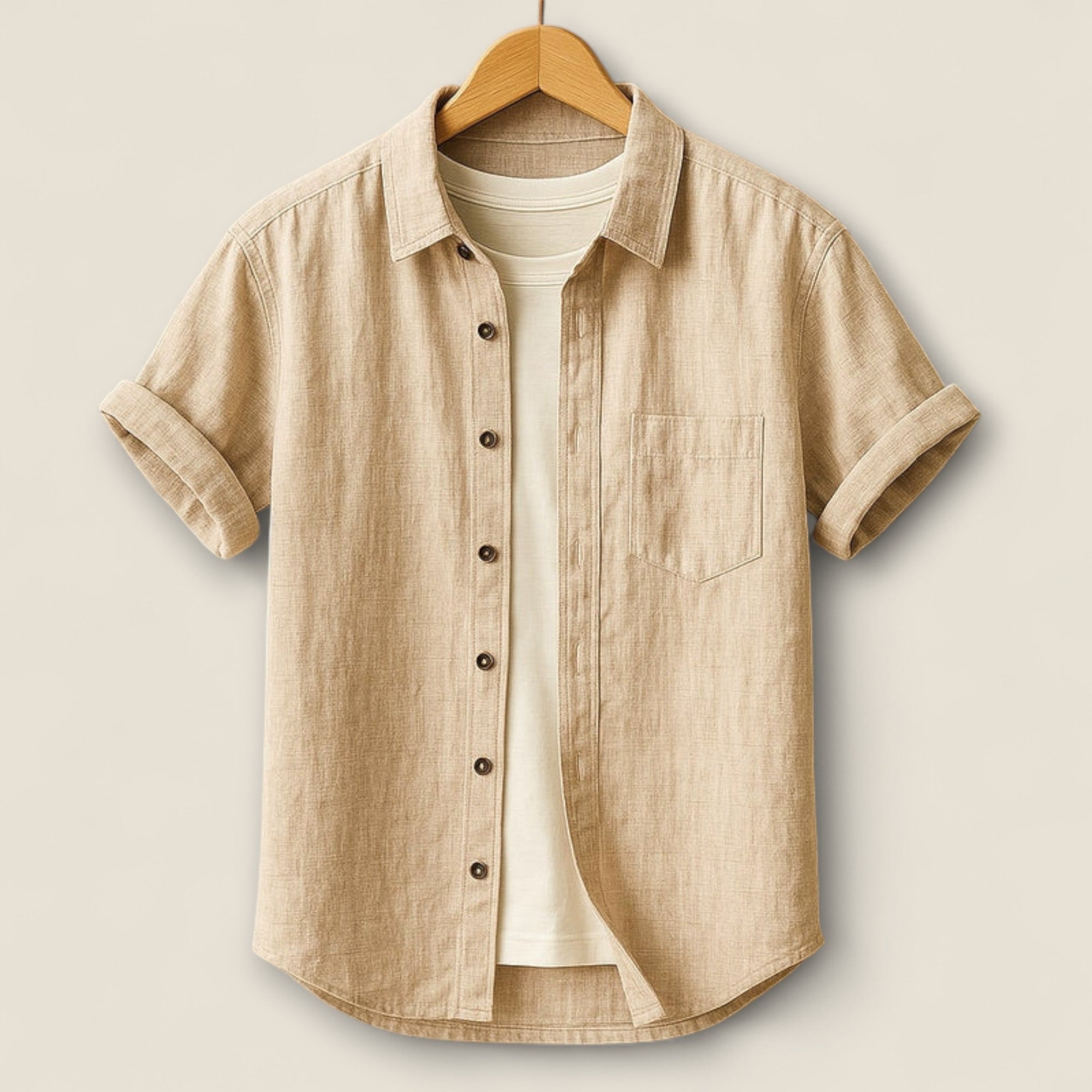 Nico - Chemise en Lin à Manches Courtes