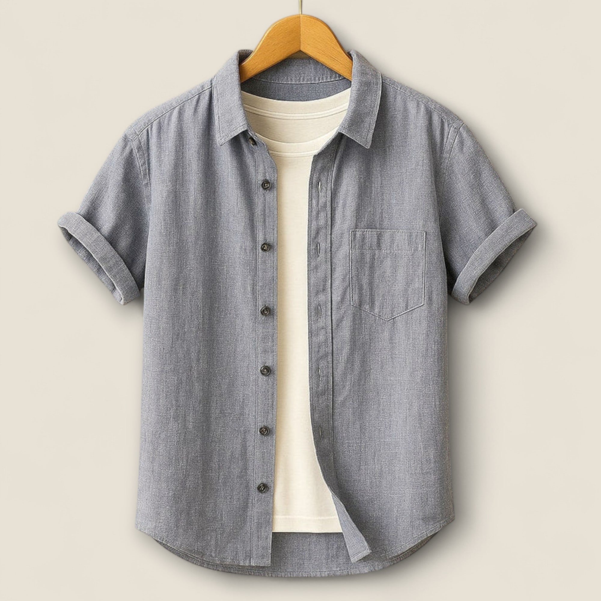 Nico - Chemise en Lin à Manches Courtes