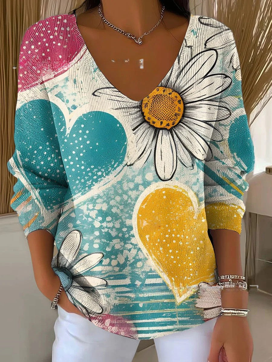 Kaia® | Pull en tricot stylé avec décolleté en V 11