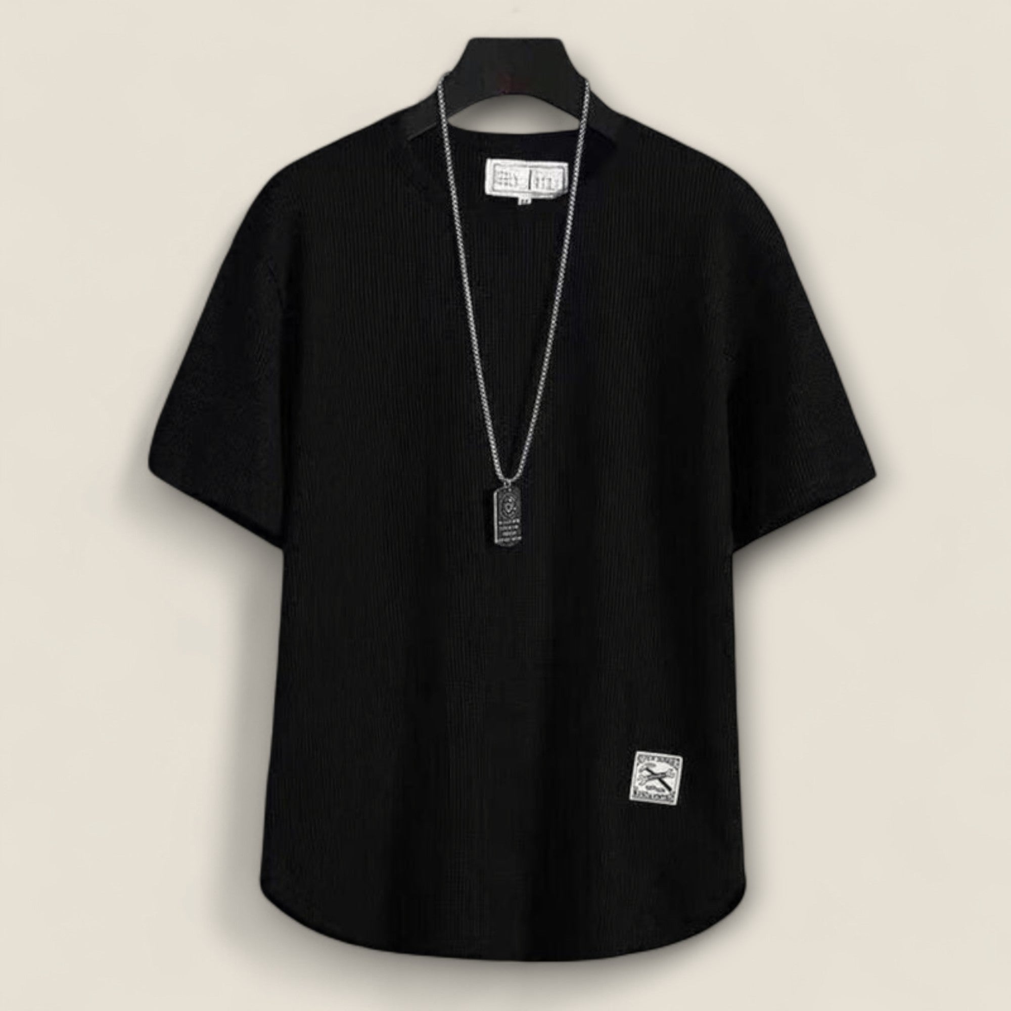 Rene - T-shirt en maille gaufrée