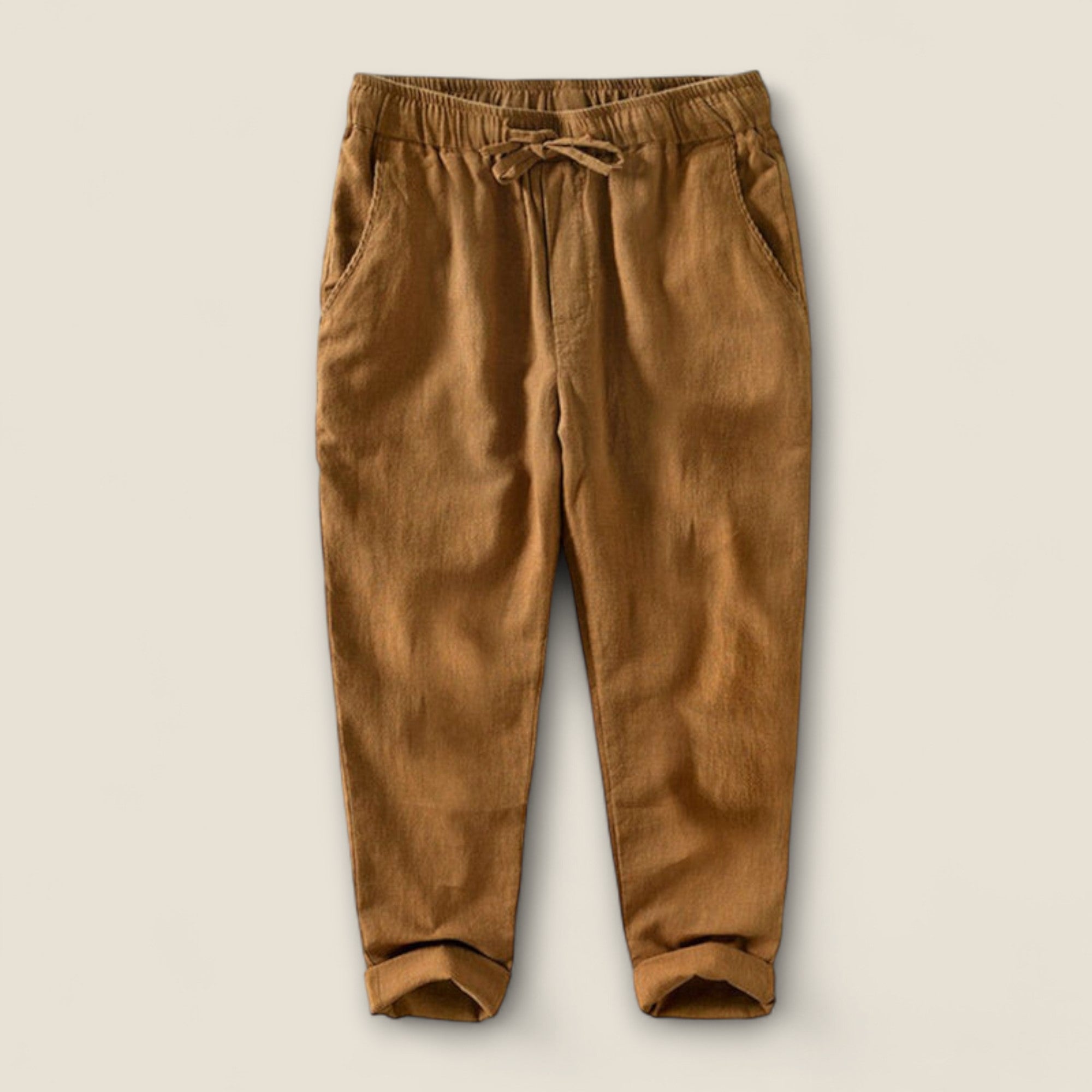 Tomaso - Pantalons en Lin Détendus